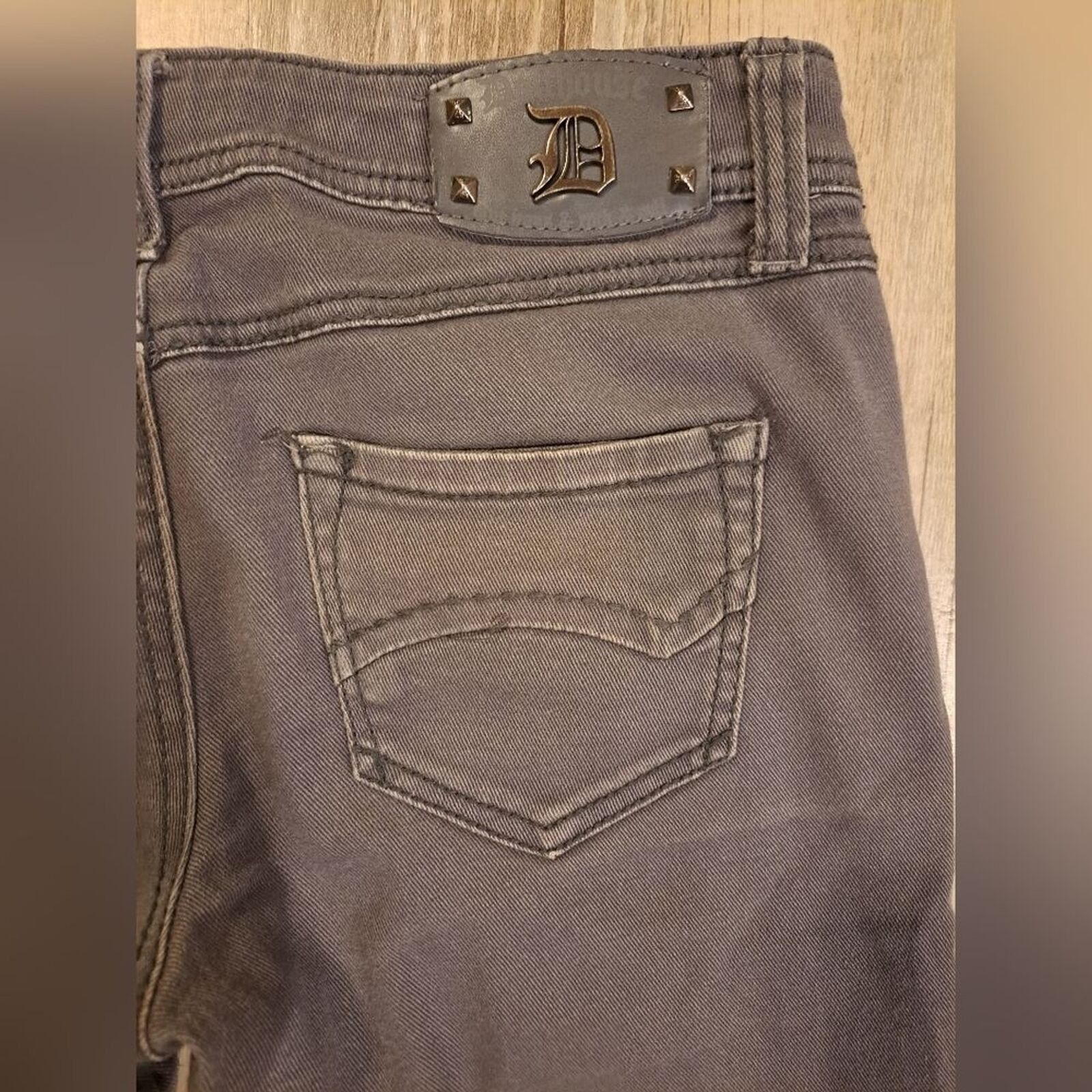 Other Dollhouse CrazySexyCool gray stretchy denim jeans juniors 7 Size 28" / US 6 / IT 42 - 2 Thumbnail