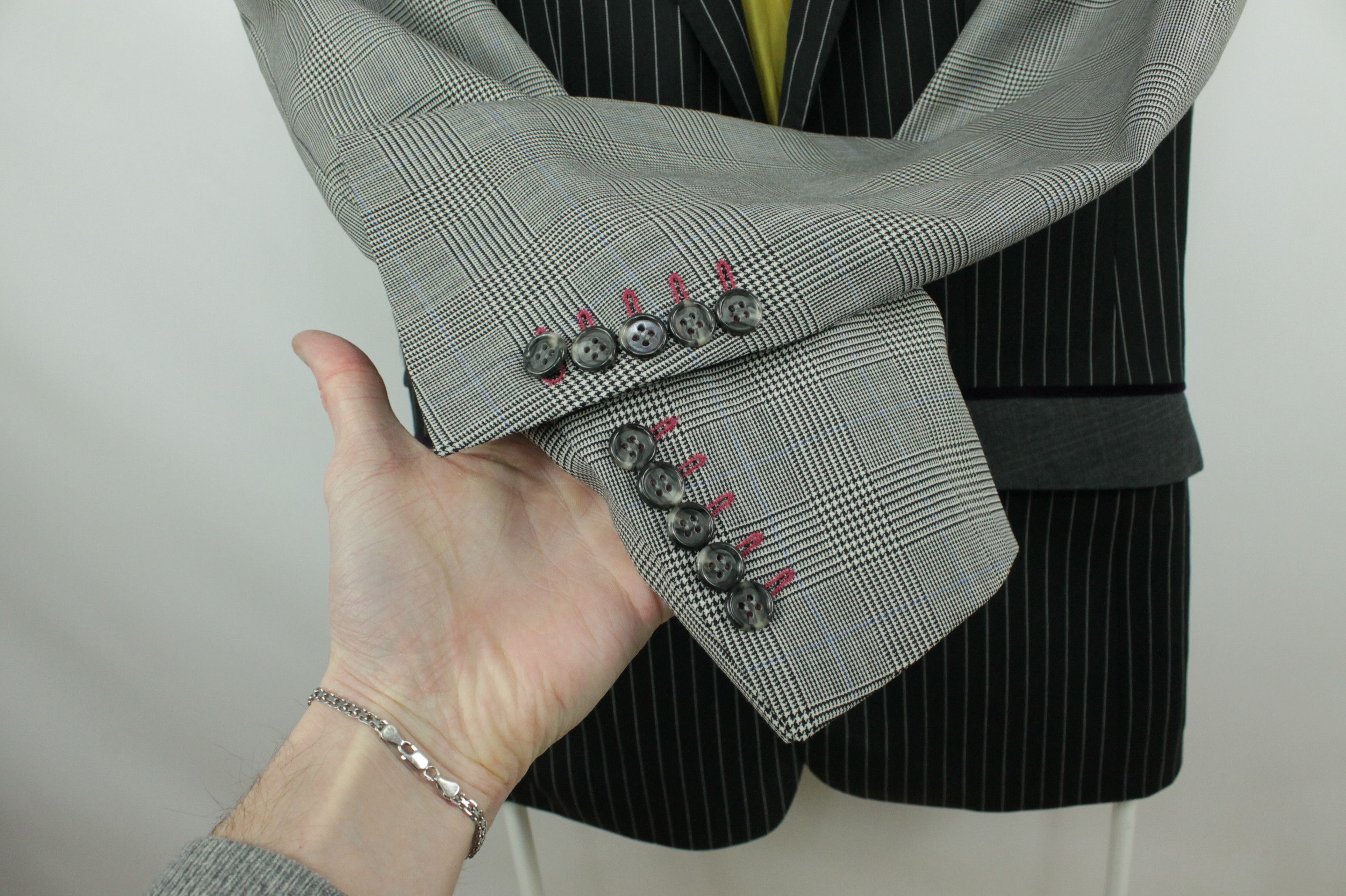 Designer Edo Popken of Switzerland Patchwork Blazer Jacket Size US M / EU 48-50 / 2 - 4 Thumbnail