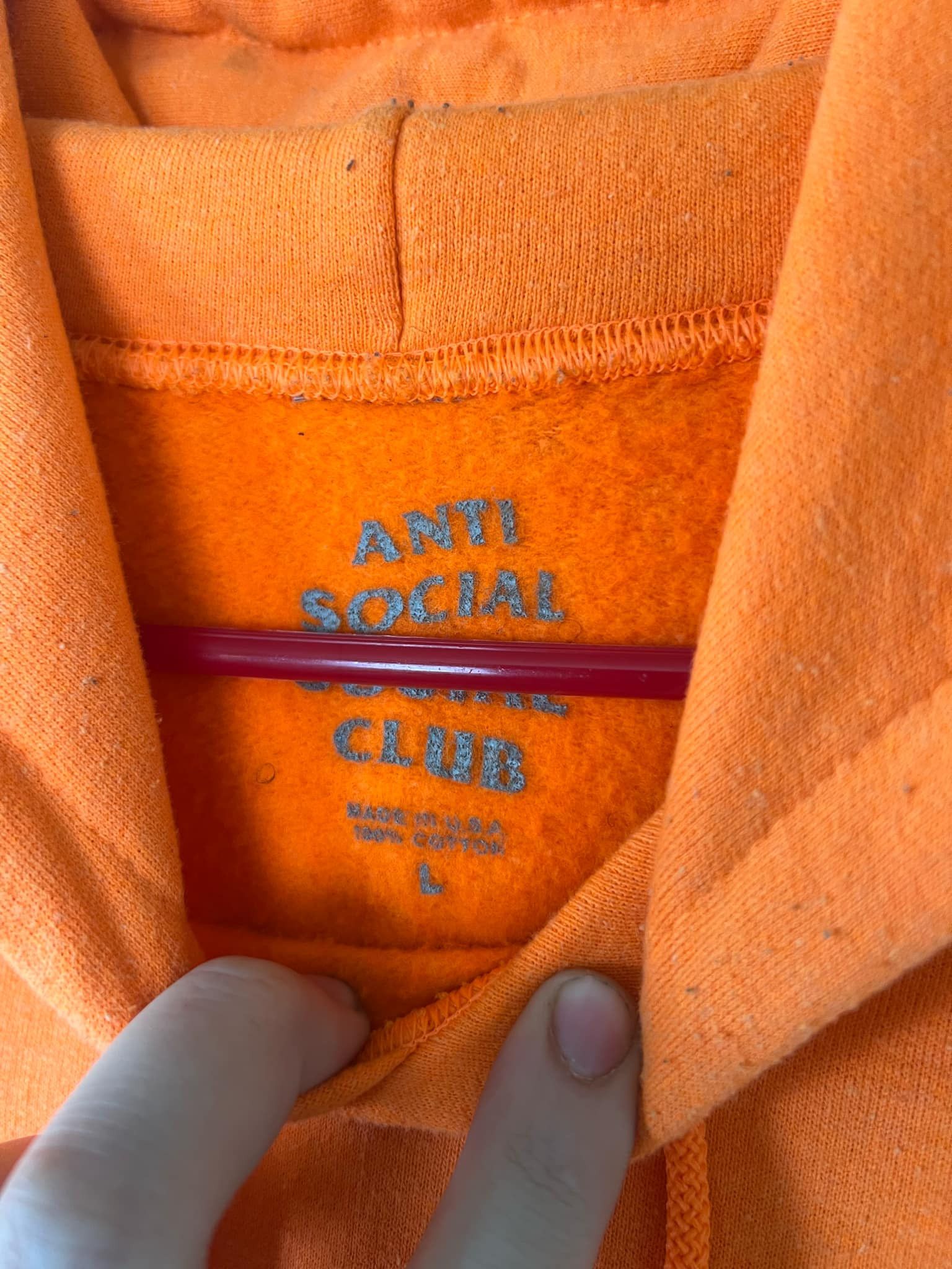 Anti Social Social Club Anti Social Social Club x CPFM Orange Hoodie Size US L / EU 52-54 / 3 - 2 Thumbnail