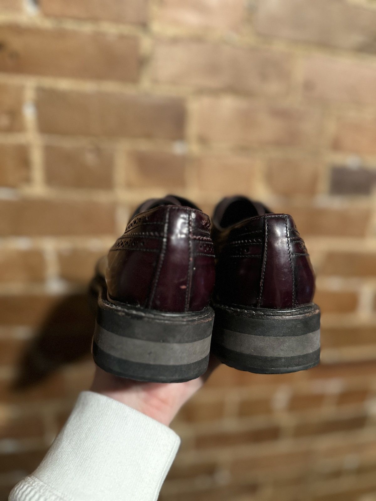 Prada Prada Platform Derby Brogues Size US 8.5 / IT 38.5 - 3 Thumbnail