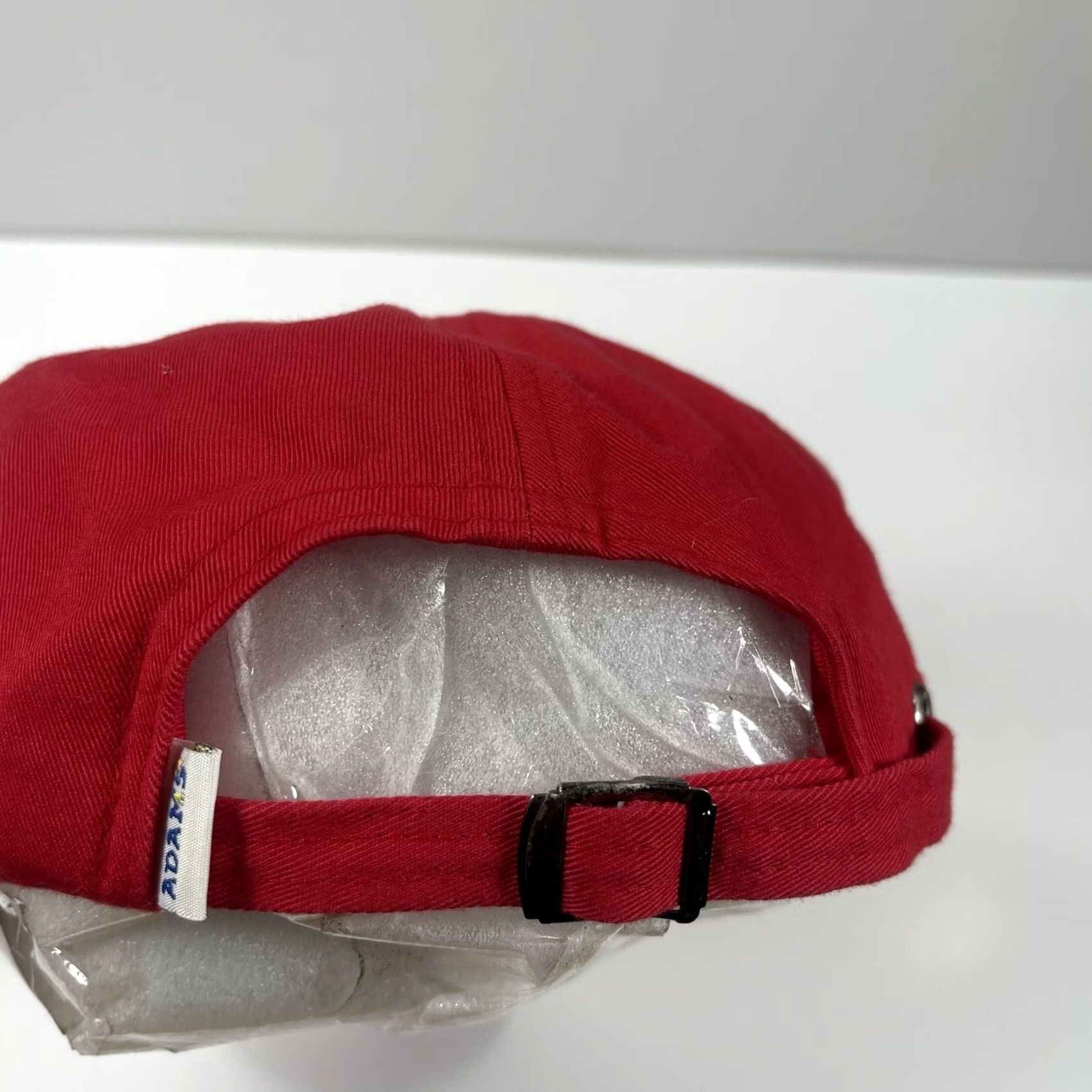 Vintage Adams Hat Adult Red U.S Marines Adjustable StrapBack Baseball Cap 100% Cotton Size ONE SIZE - 7 Thumbnail