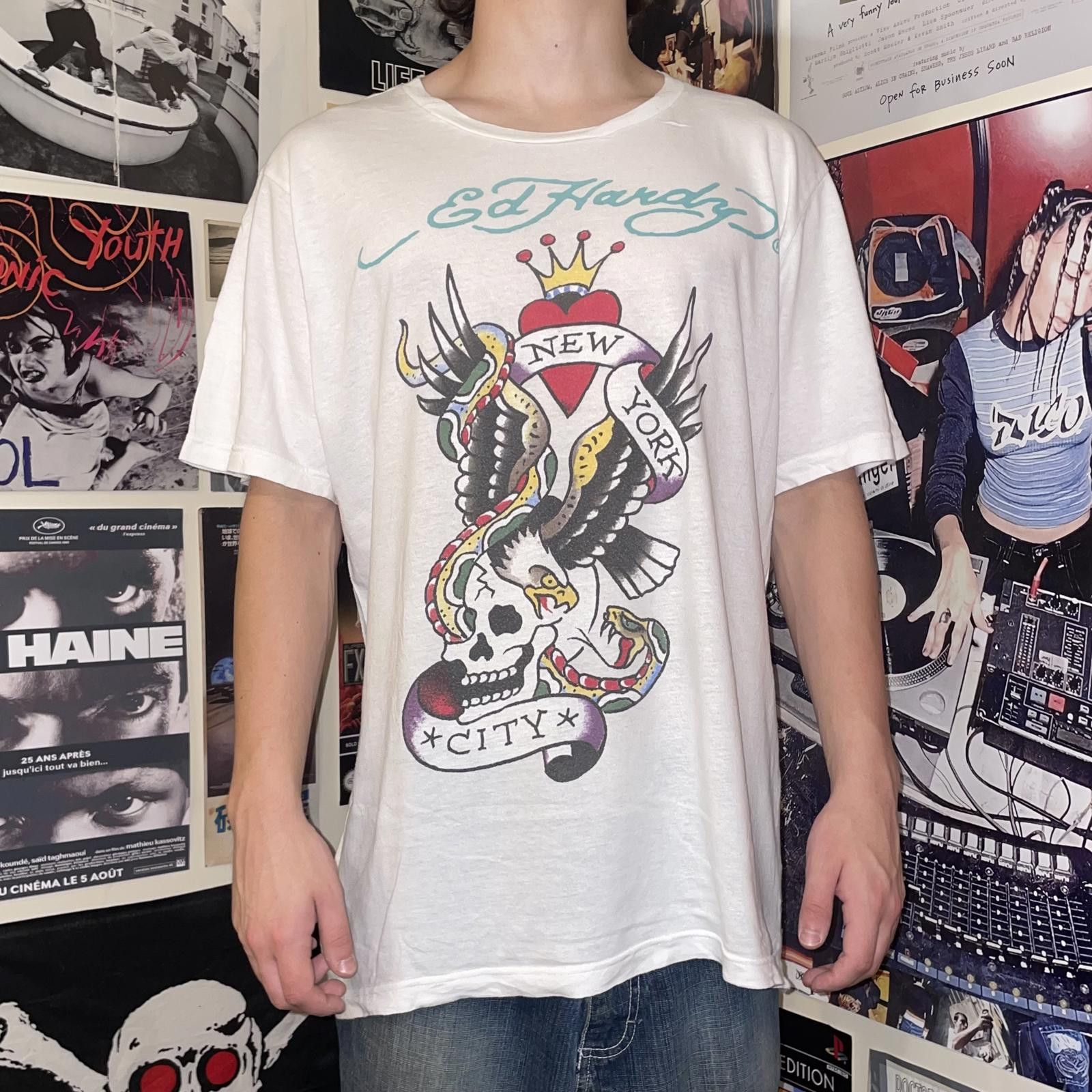 Ed Hardy Ed Hardy 00s Art Print T-Shirt XL Size US XL / EU 56 / 4 - 6 Thumbnail