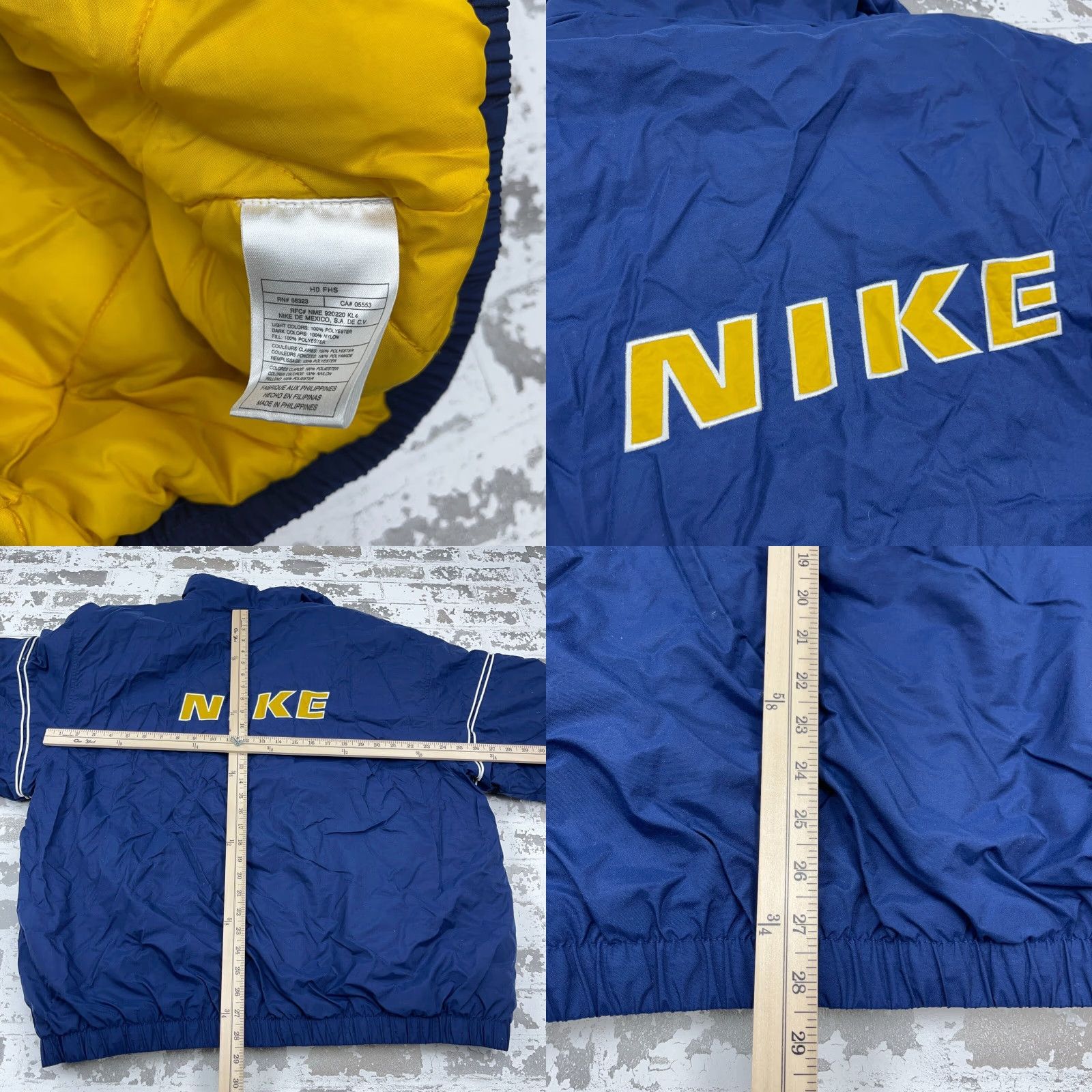 Nike Vintage Nike Jacket Men 2XL Blue Puffer Coat Winter Coat Heavy Retro 80s 90s Logo Zipper Full Zip Casual Sports Jacket Mens Size US XXL / EU 58 / 5 - 8 Thumbnail