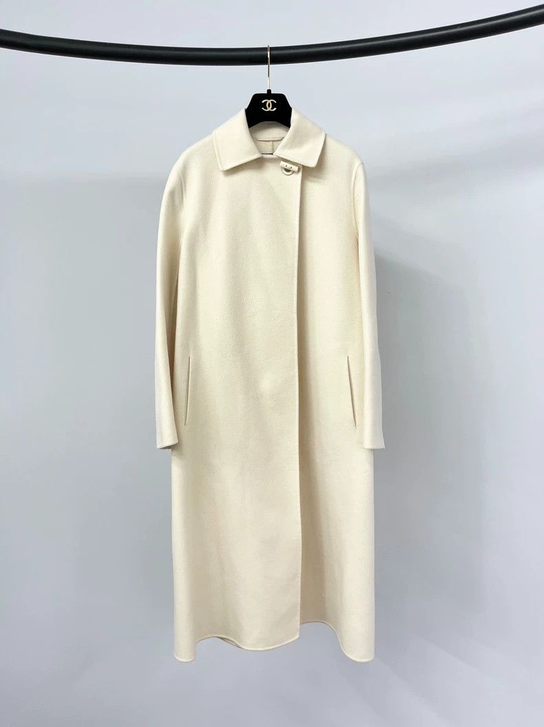 Loro Piana Loro Piana White Cashmere Coat - dmc Size US M / EU 48-50 / 2 - 1 Thumbnail