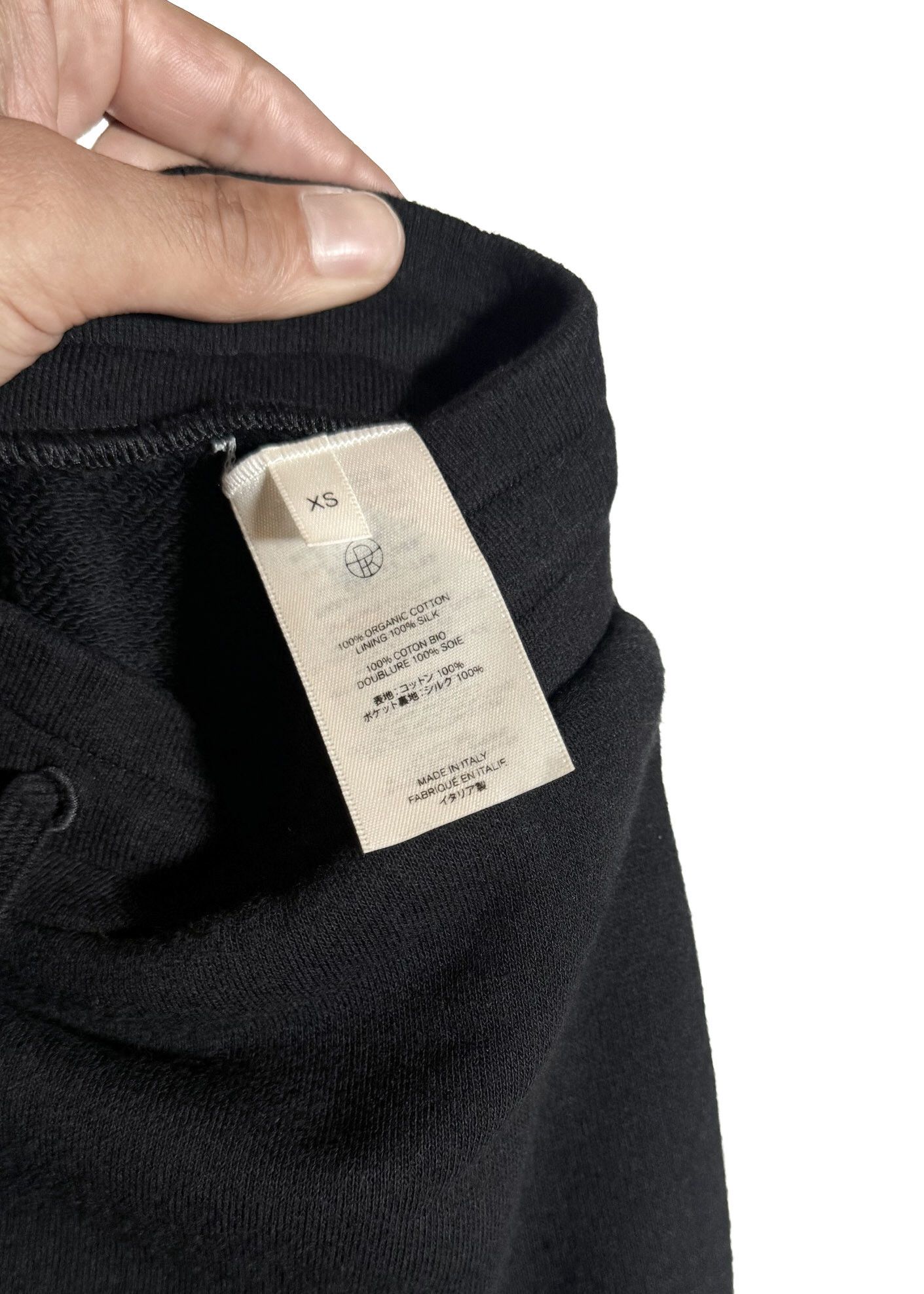The Row The Row Black Desya Organic Cotton Sweatpants Size 26" / US 2 / IT 38 - 5 Thumbnail