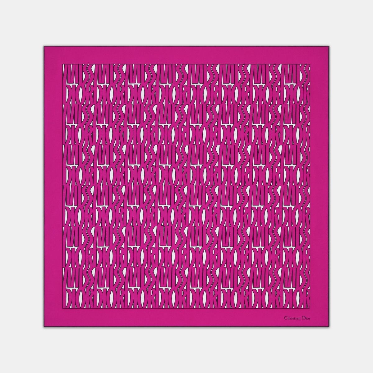 Dior o1bcso1str0226 Size:OS/90 Square Scarf in White/Pink Size ONE SIZE - 2 Thumbnail