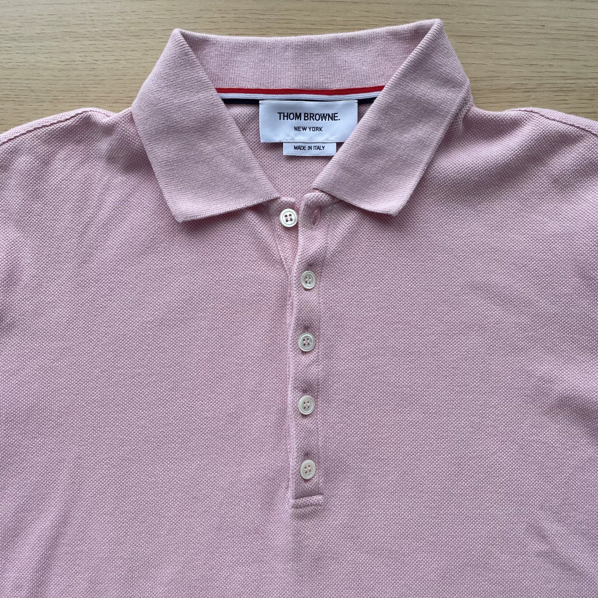 Thom Browne THOM BROWNE Pink Striped Button Polo Women 0 99New Size XS / US 0-2 / IT 36-38 - 3 Thumbnail