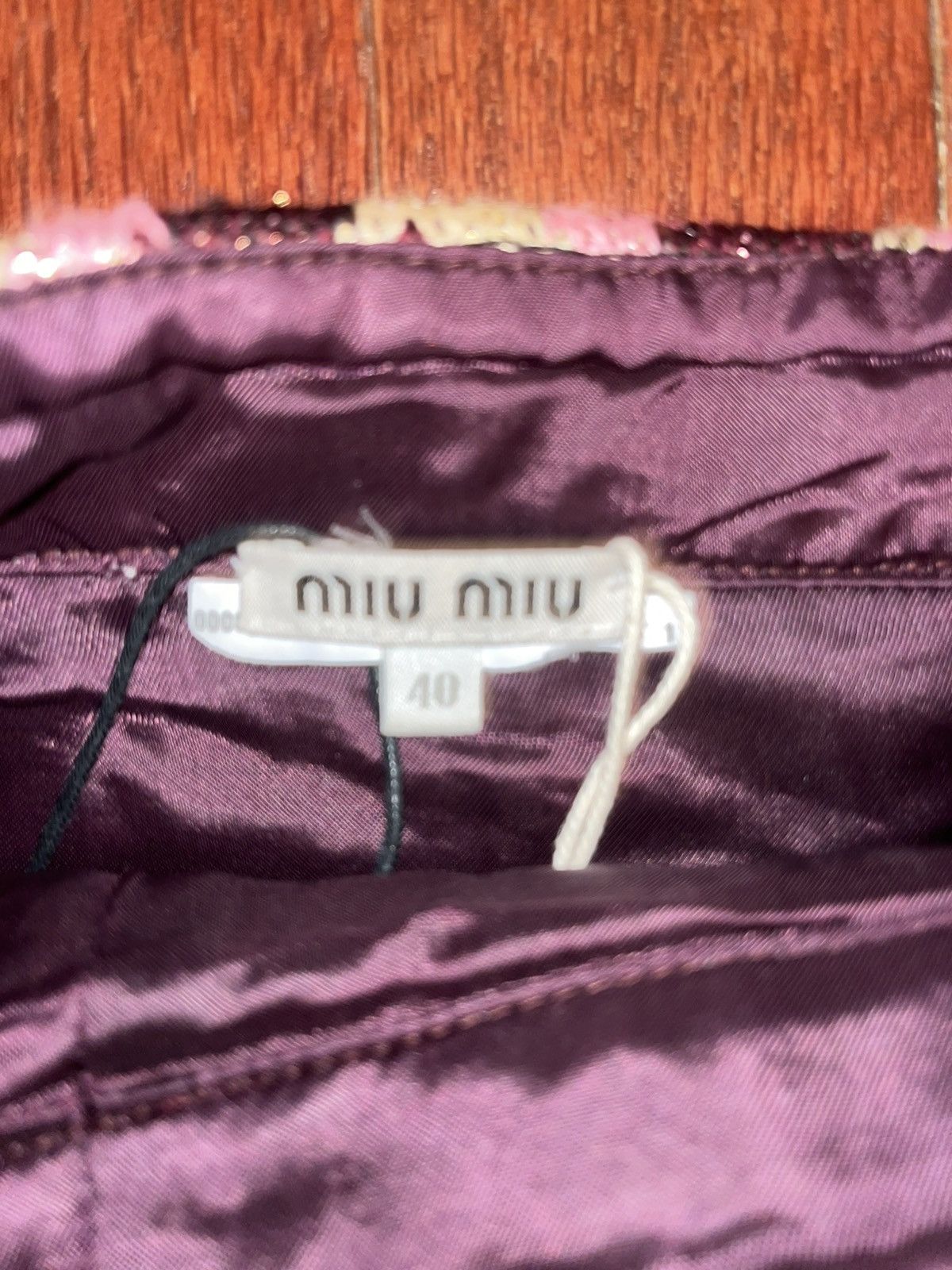 Miu Miu Miu miu Mini Skirt Size 27" / US 4 / IT 40 - 2 Thumbnail
