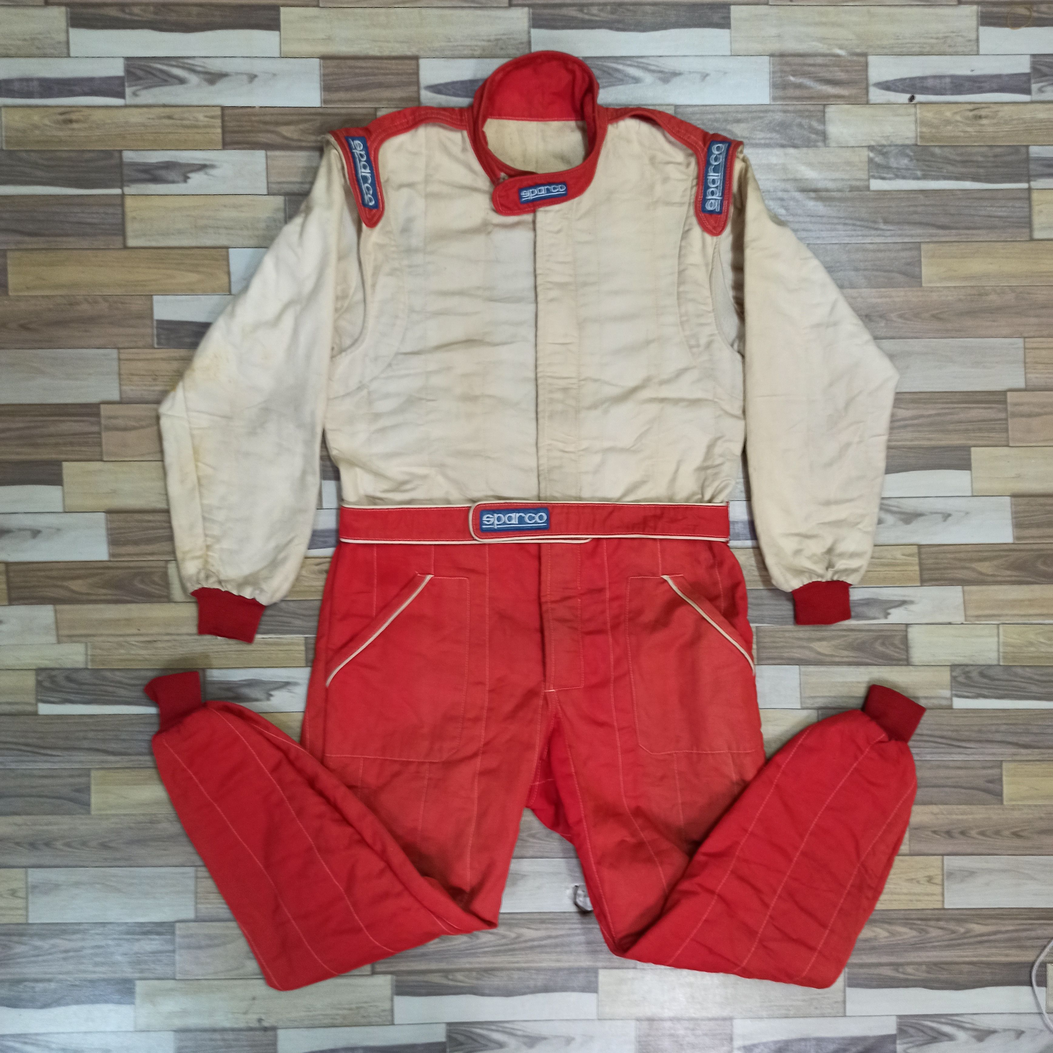 Vintage RARE SPARCO RACING OVERALL SUIT SPRINT MADE IN EUROPE Size US 42 / EU 58 - 3 Thumbnail