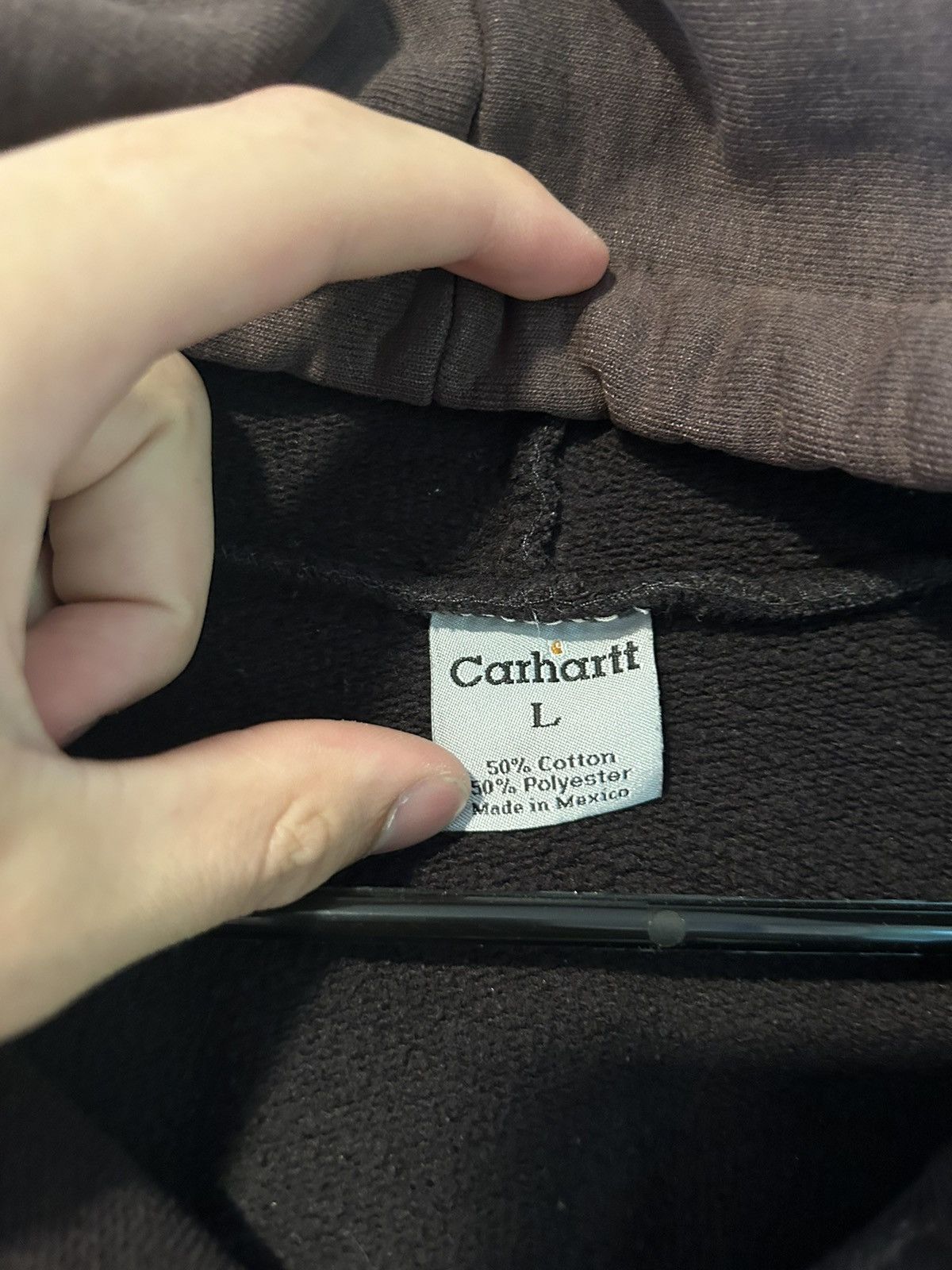 Carhartt Vintage Faded Paint Splatter Carhartt Hoodie Brown Size US L / EU 52-54 / 3 - 6 Thumbnail