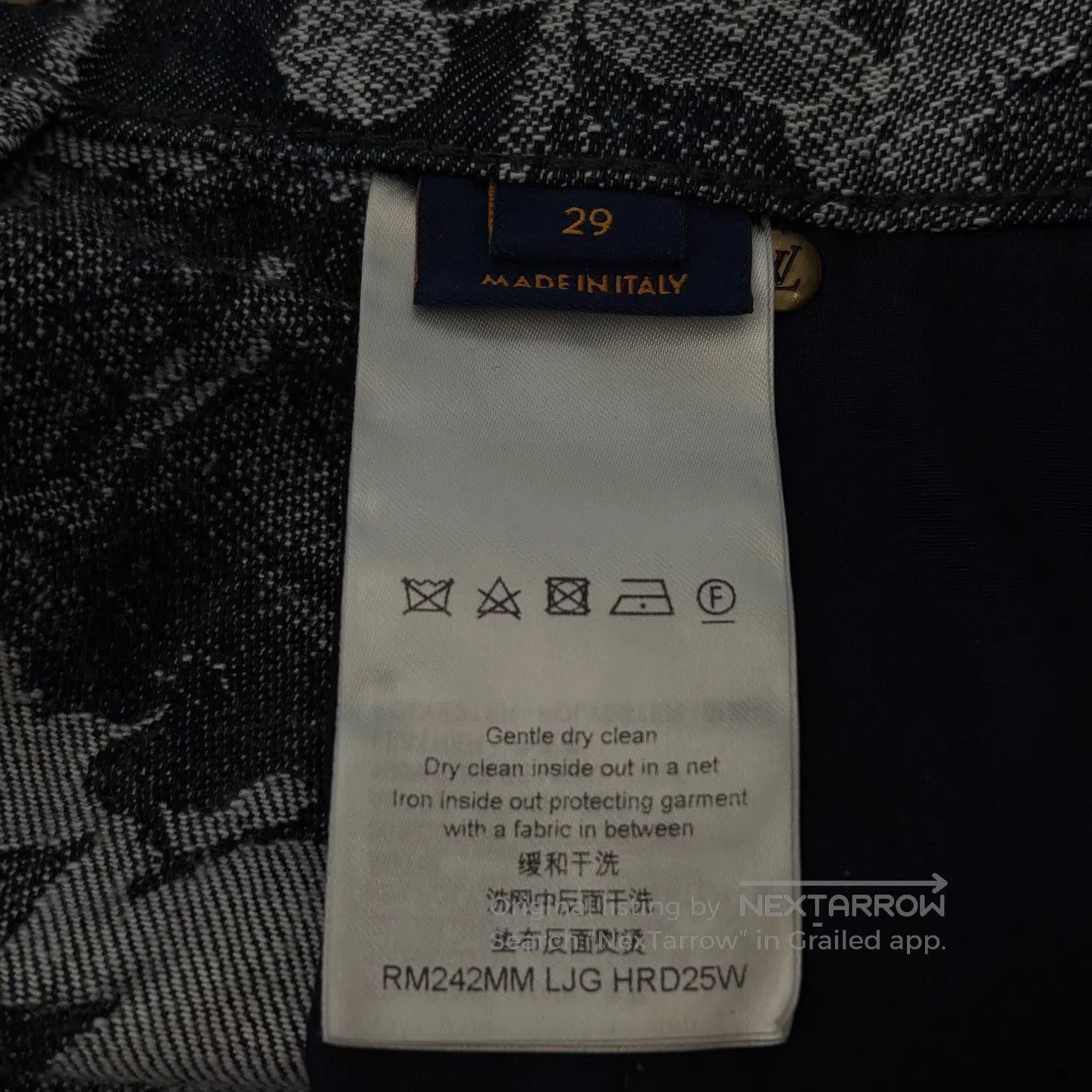 Louis Vuitton Louis Vuitton Floral embroidery logo denim shorts Size 29" - 4 Thumbnail