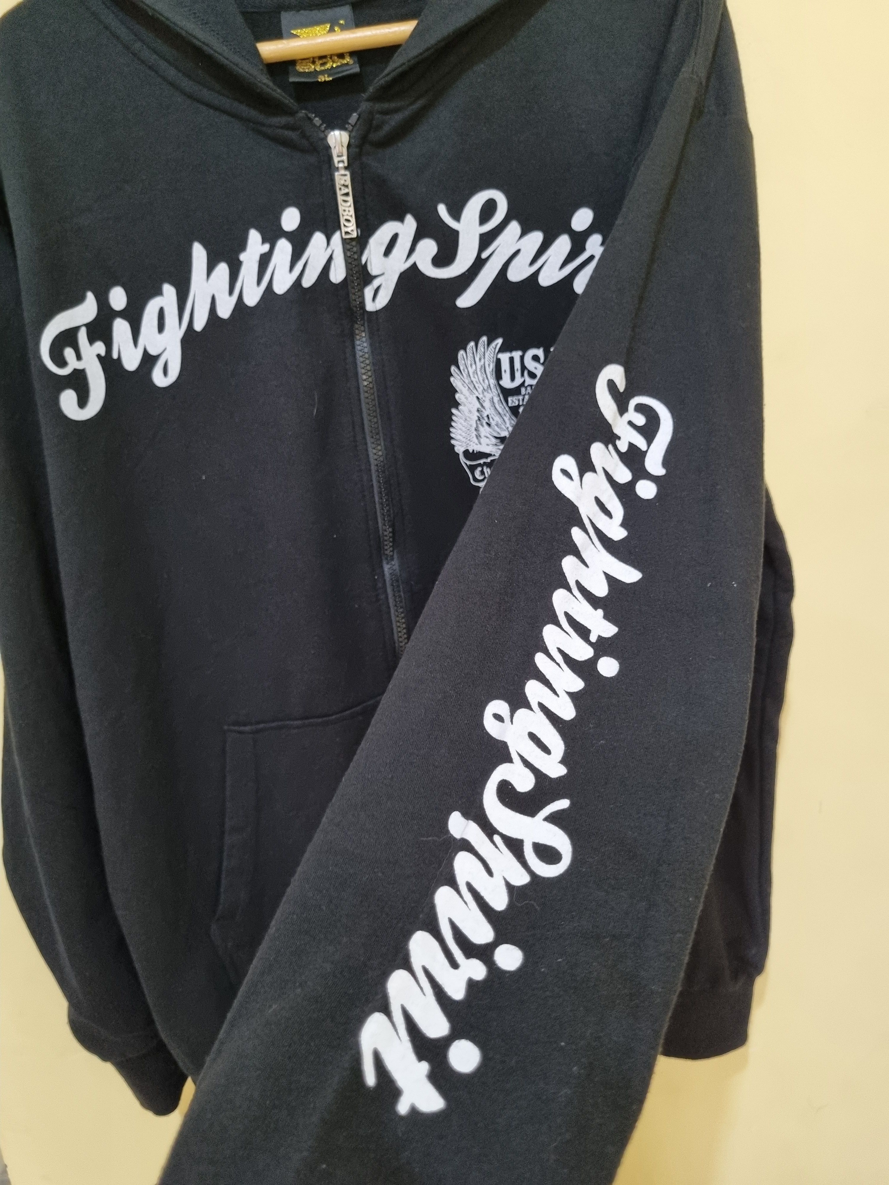 Vintage Y2K Bad boy Fighting Spirit Hoodie Zipper Size US XXL / EU 58 / 5 - 4 Thumbnail