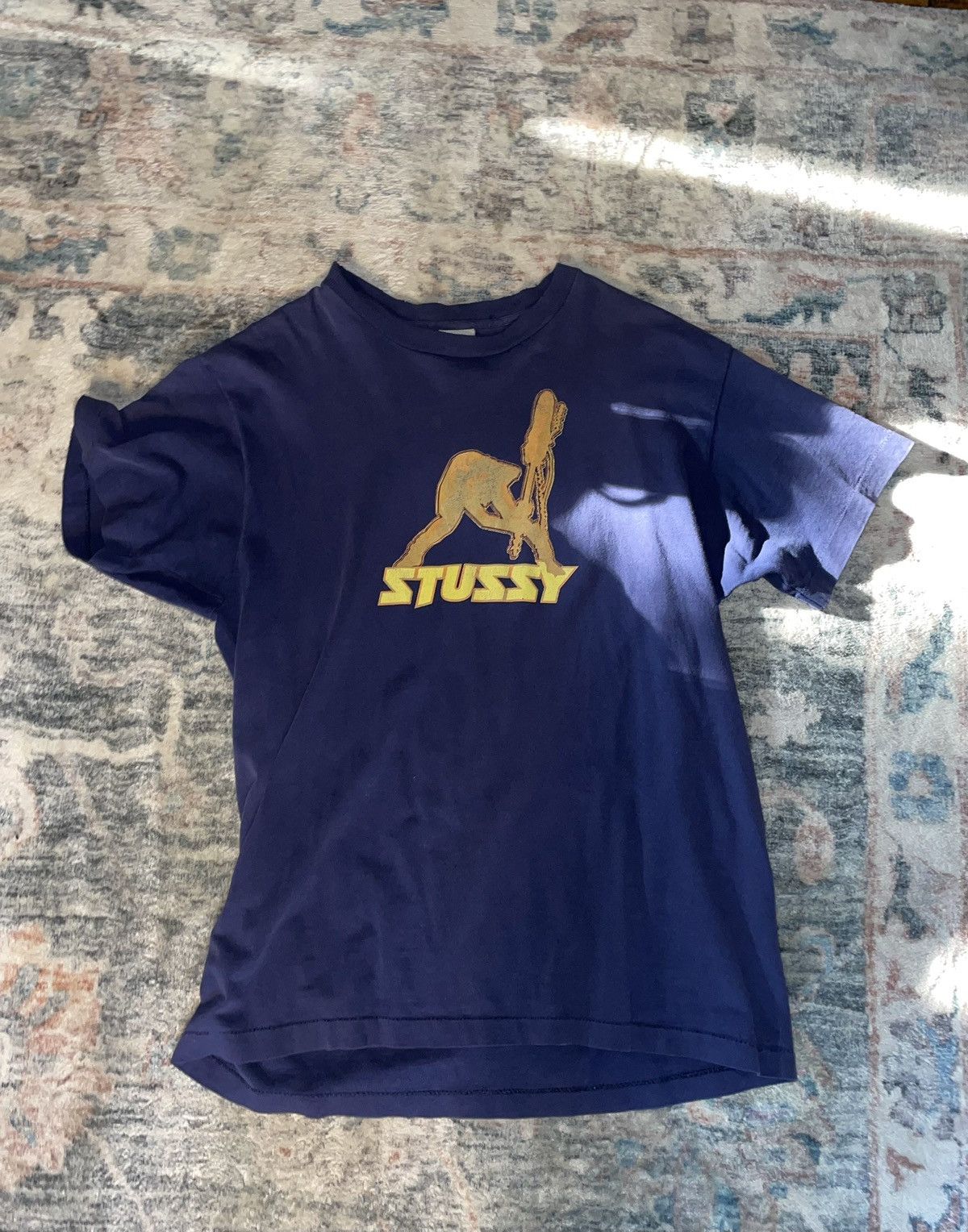 Stussy Vintage Stussy Single Stick Rockstar Tee Size US S / EU 44-46 / 1 - 1 Thumbnail