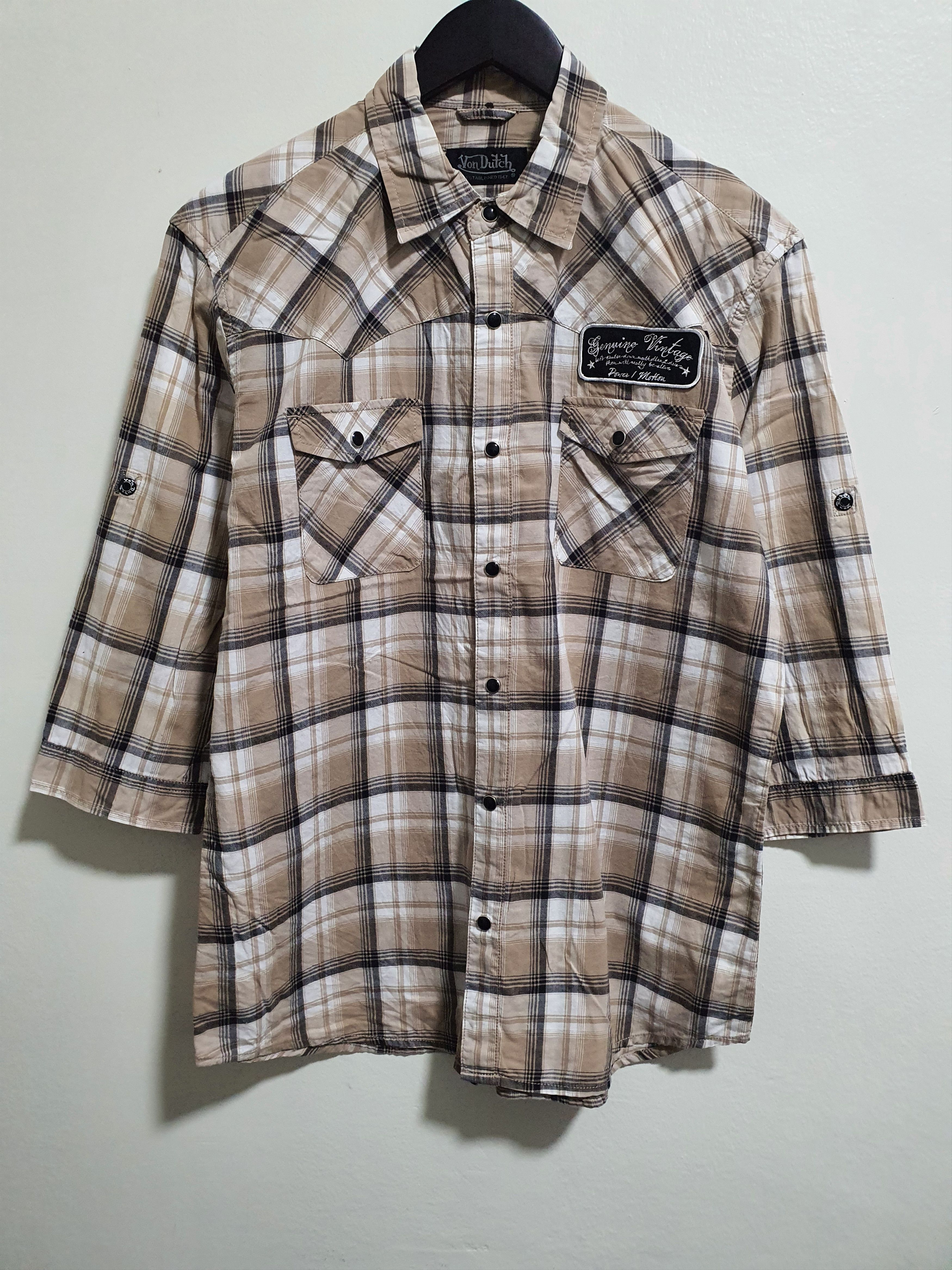 Von Dutch VON DUTCH 21.5/28.5 SNAP BUTTON 3 QUARTER SLEEVE Size L / US 10 / IT 46 - 2 Thumbnail