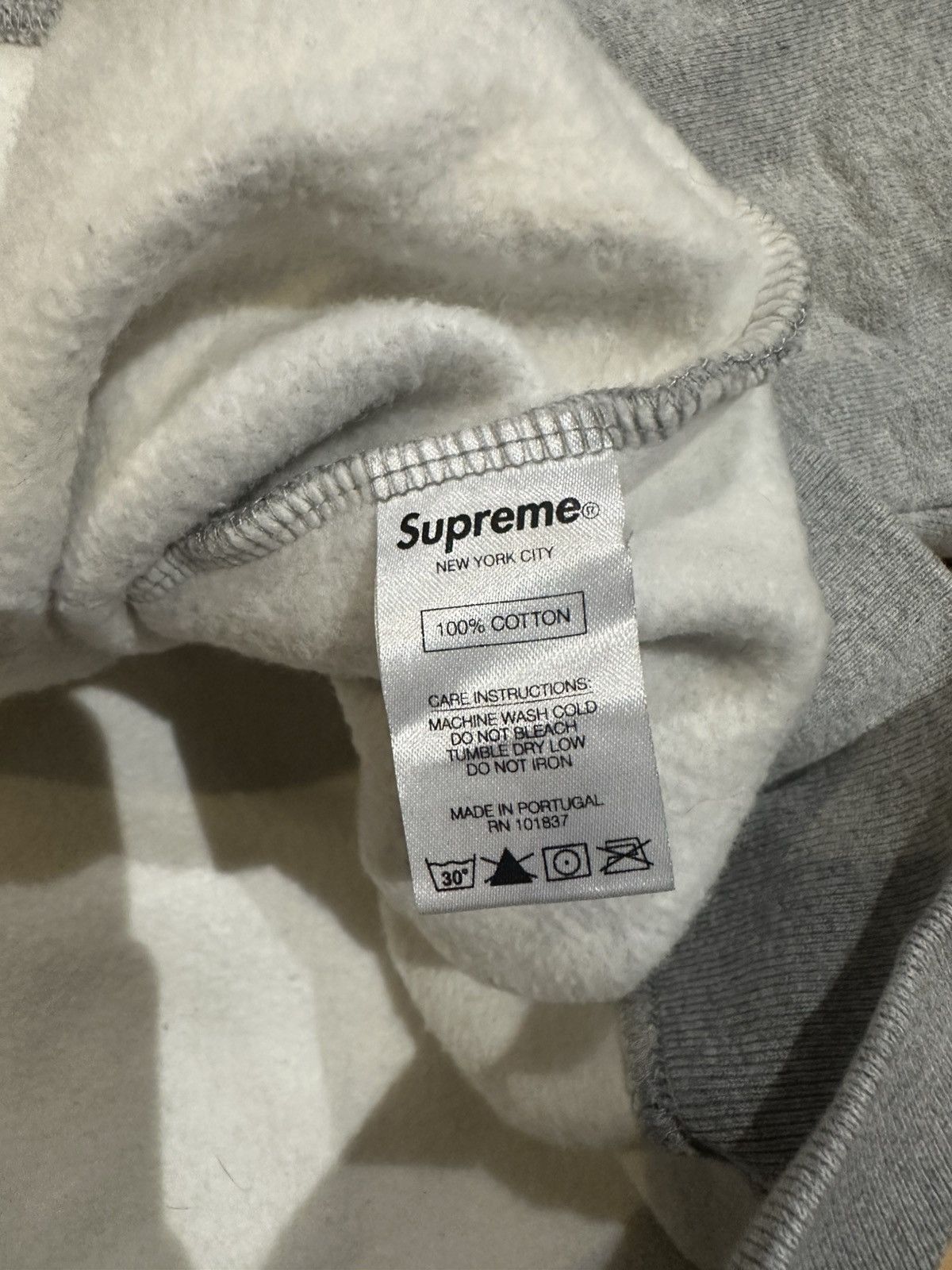 Supreme Heather Grey Handstyle Graffiti Chainstitch Pullover Hoodie Size US XXL / EU 58 / 5 - 6 Thumbnail