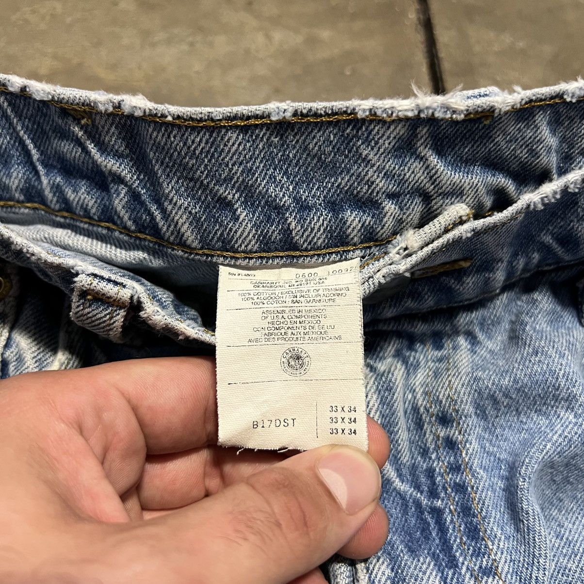 Carhartt Vintage Carhartt Carpenter Denim Jeans Light Wash Skater Y2K Size US 33 - 9 Thumbnail