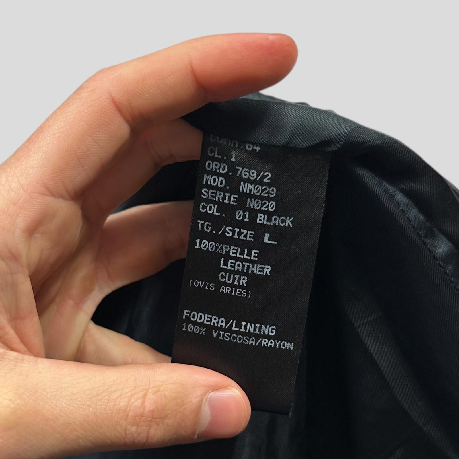 Neil Barrett Neil Barrett 00’s Lambskin Leather Moto Puffer Jacket - M/L Size US L / EU 52-54 / 3 - 10 Thumbnail