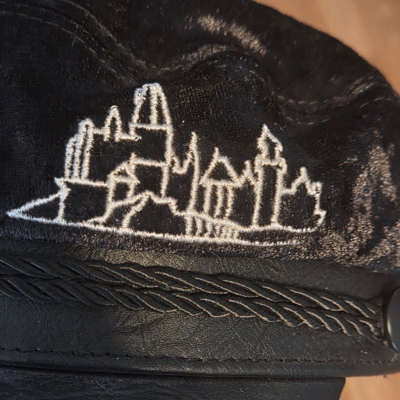 Disney Chic Black Velvet Harry Potter Castle Fisherman Hat Size ONE SIZE - 4 Thumbnail