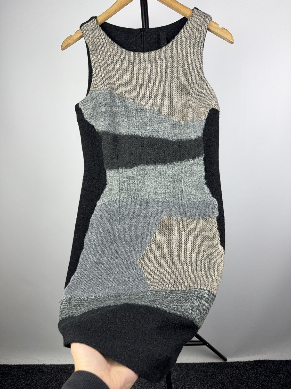 Desigual Vintage Avant Garde Retro style Desigual Wool midi dress Size S / US 4 / IT 40 - 3 Thumbnail
