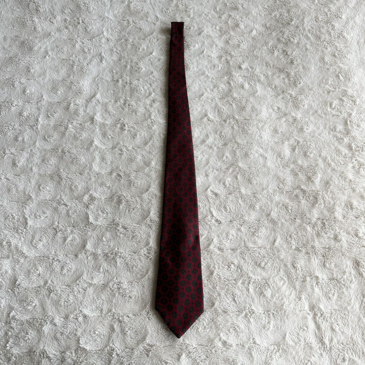 Christian Dior Monsieur Vintage Christian Dior Monsieur Necktie Mens 56” Red Silk Size ONE SIZE - 3 Thumbnail
