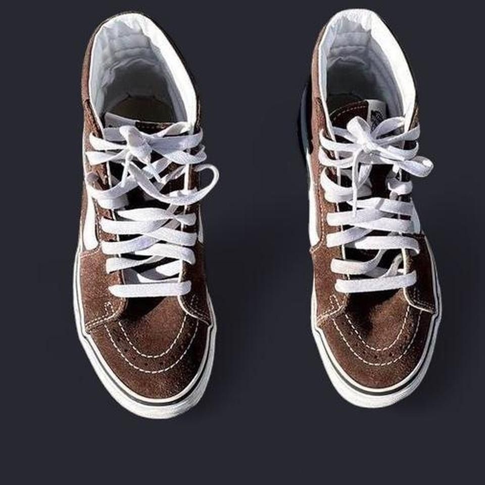 Vans Brown/ white high top vans Size US 6.5 / IT 36.5 - 2 Thumbnail