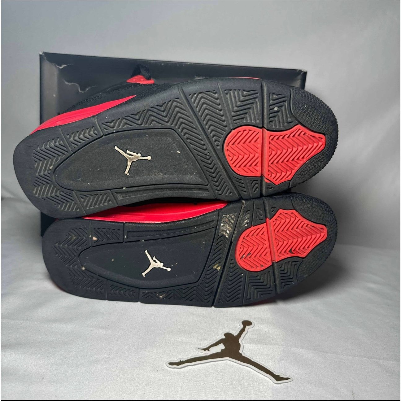 Jordan Brand × Nike Size 6.5 Nike Air Jordan 4 Retro GS Red Thunder Men's Shoes Size US 6.5 / EU 39-40 - 6 Thumbnail