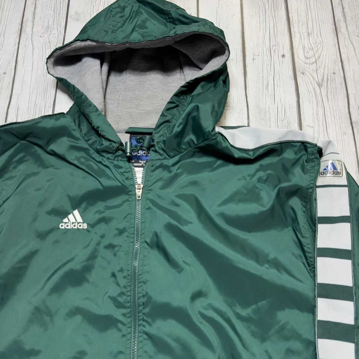 Adidas × Vintage Vintage Adidas jacket Size US L / EU 52-54 / 3 - 3 Thumbnail