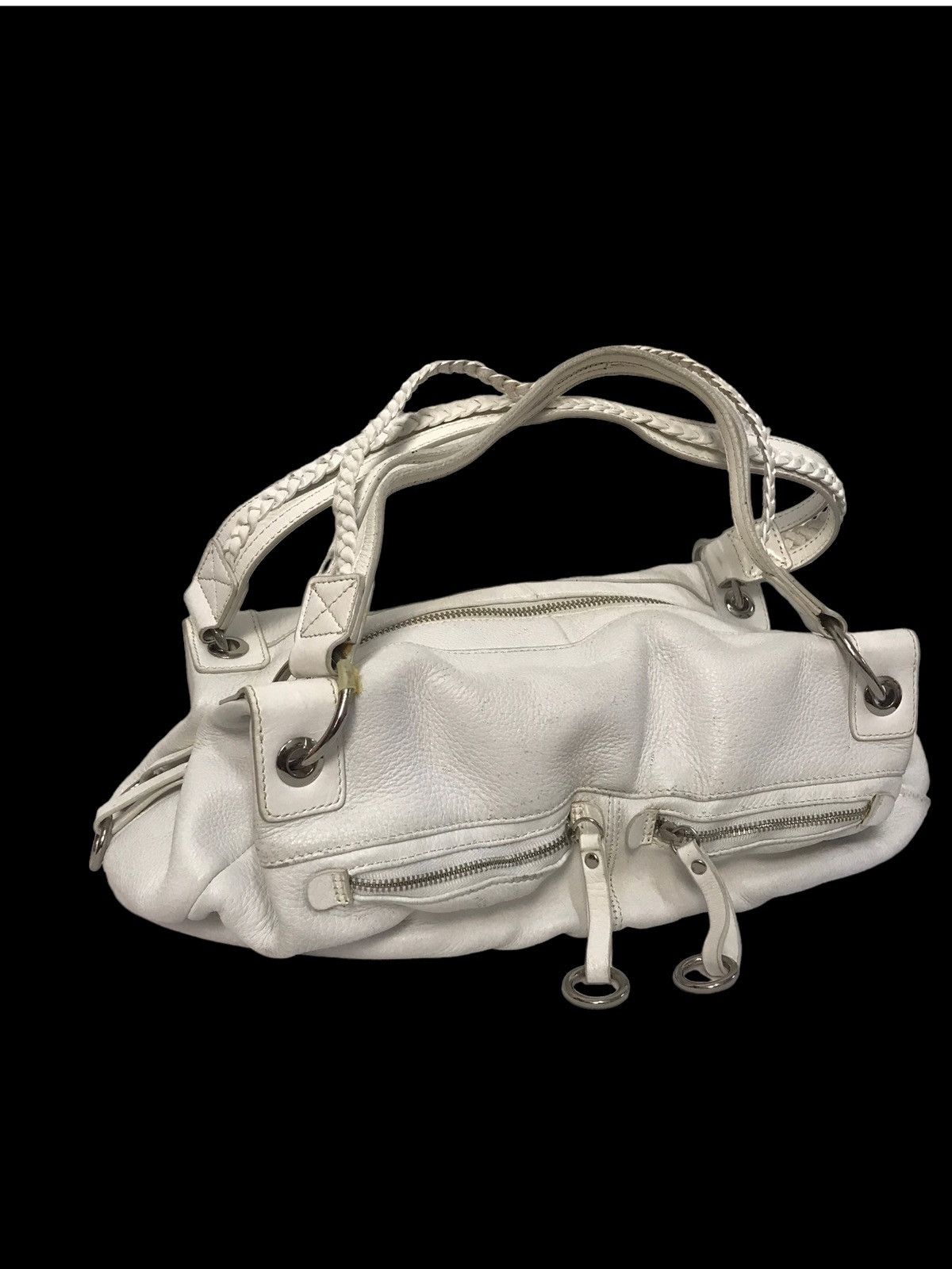 If Six Was Nine × Japanese Brand × KMRii Diana White Leather Shoulders Bag Size ONE SIZE - 2 Thumbnail