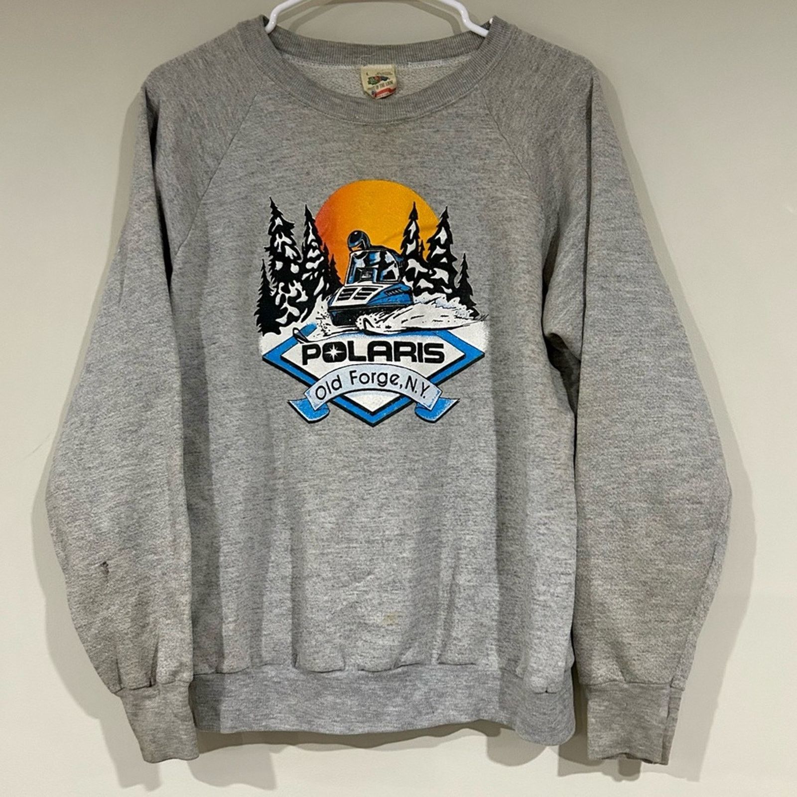 Fruit Of The Loom Vintage Polaris Snowmobile Sweatshirt Size US M / EU 48-50 / 2 - 1 Thumbnail