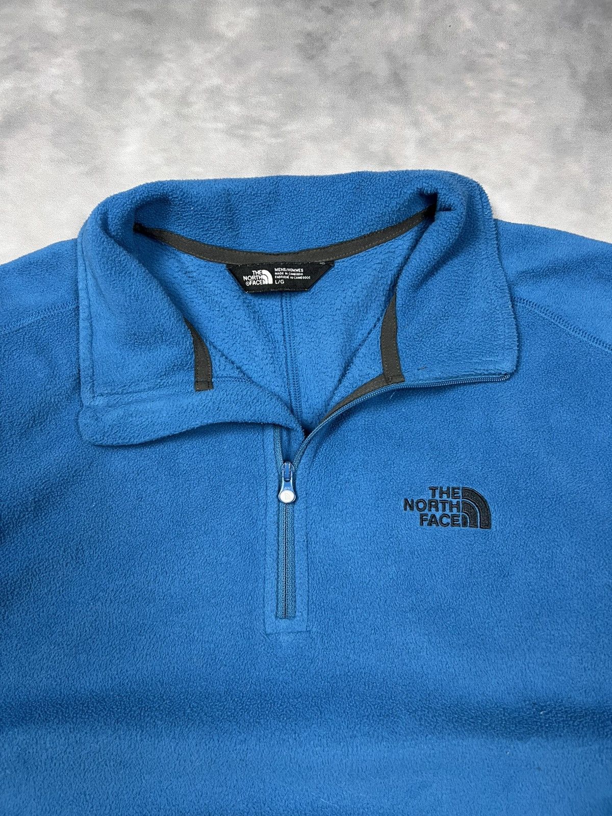 The North Face The North Face 1/4 Zip Fleece Pullover L Blue 100 Glacier Size US L / EU 52-54 / 3 - 3 Thumbnail