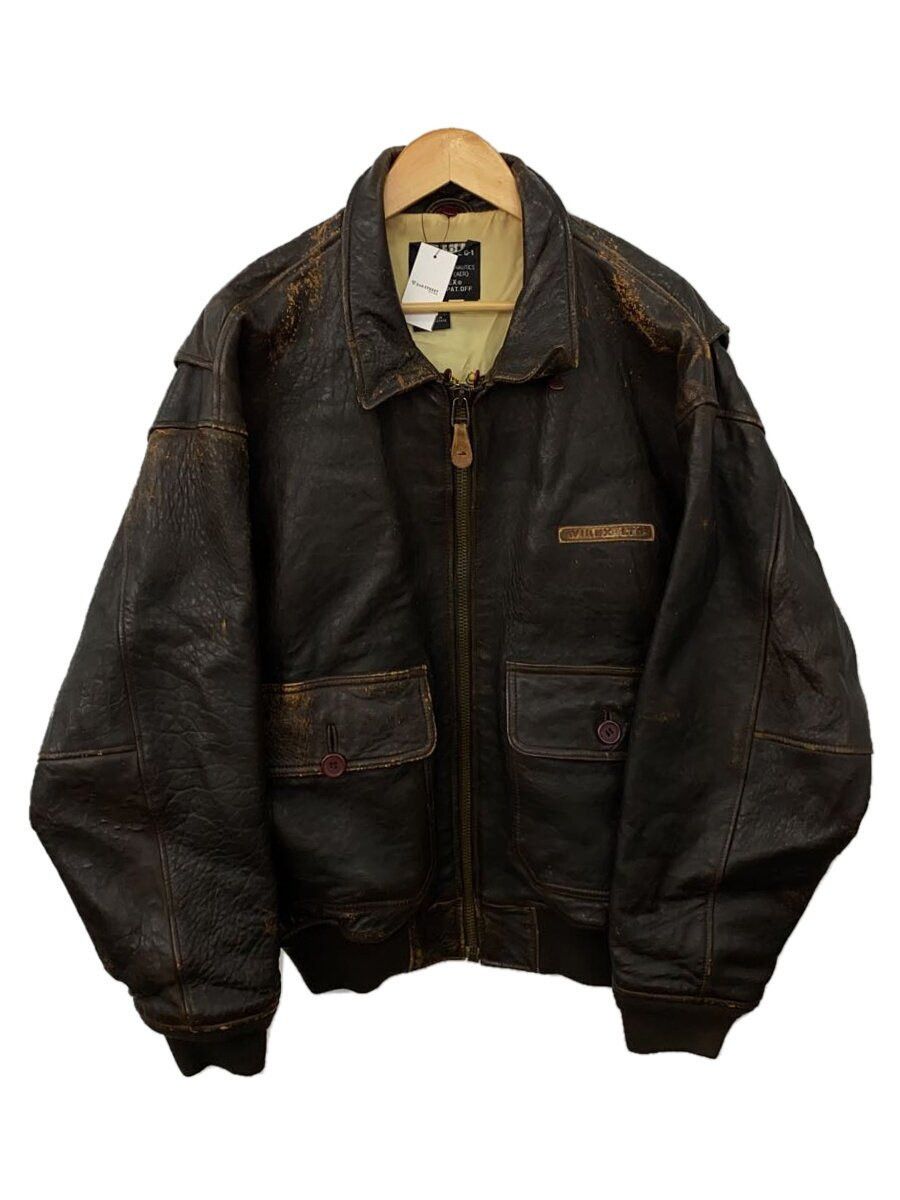Avirex Avirex Plain Leather Flight Jacket Brown Size US M / EU 48-50 / 2 - 1 Thumbnail