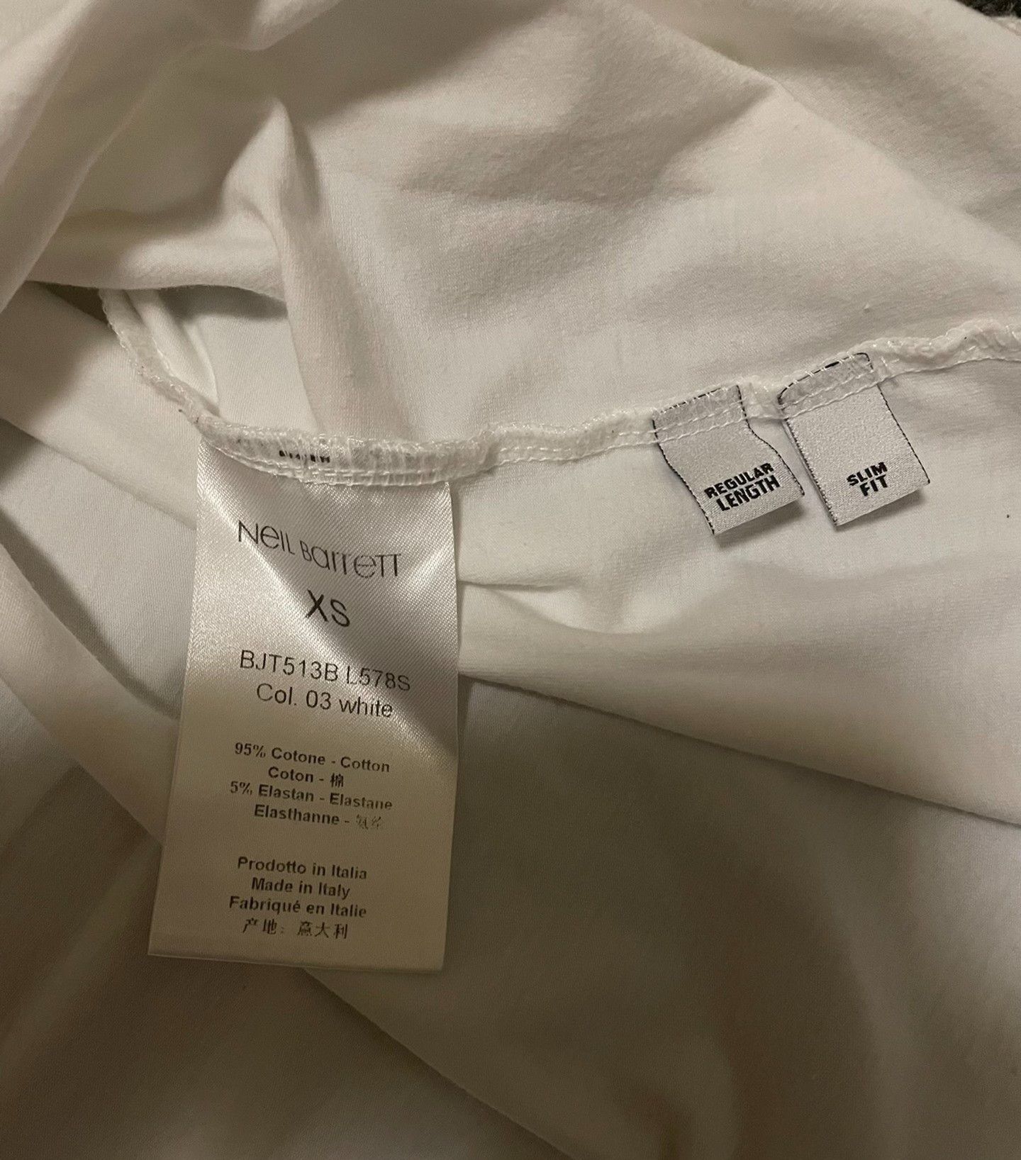 Neil Barrett Neil Barrett White T-shirt lightning bolt SizeXS Size US XS / EU 42 / 0 - 5 Thumbnail