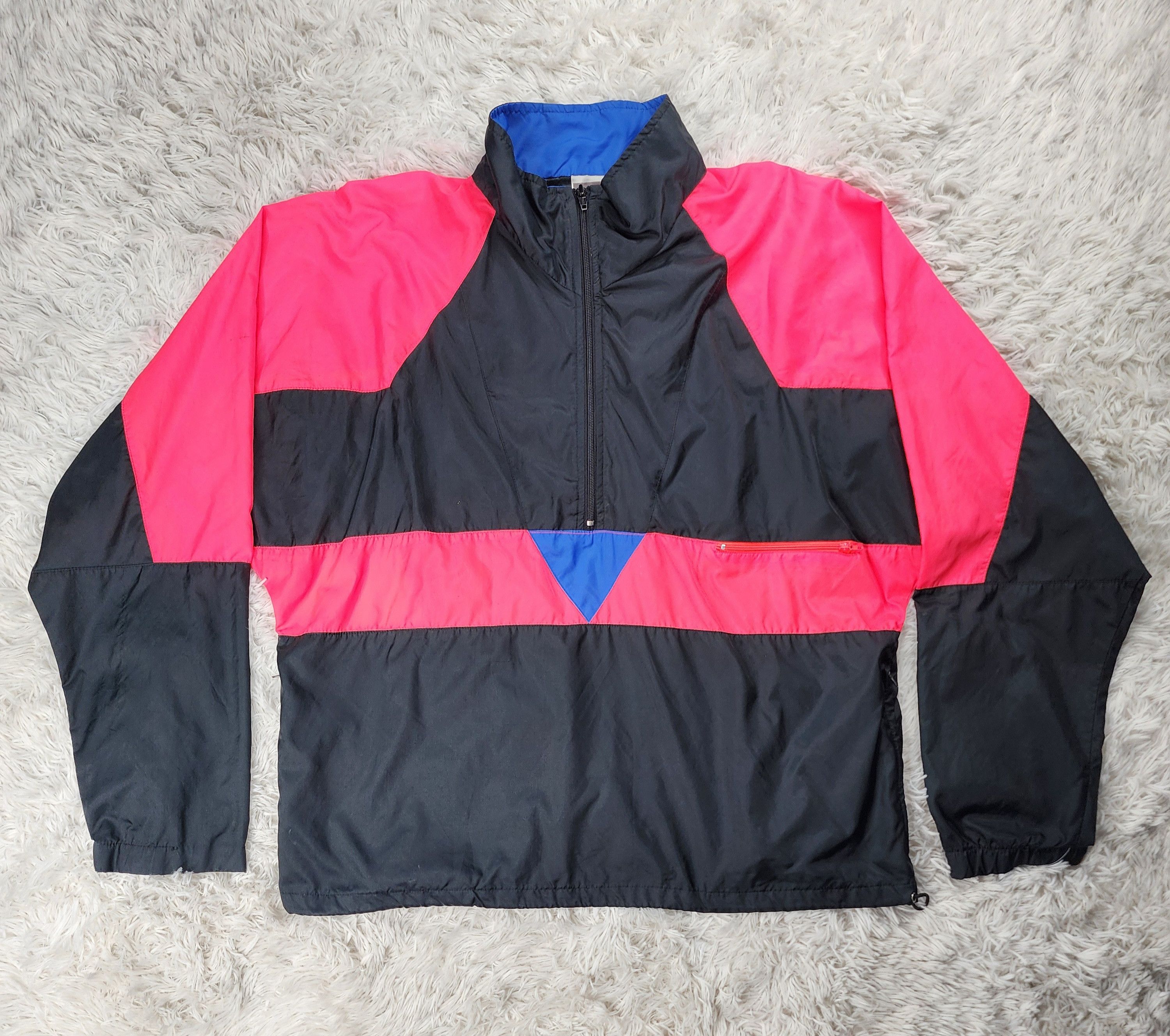 Nike Vintage Nike 1/2 zipper windbreaker jacket Size US L / EU 52-54 / 3 - 1 Thumbnail