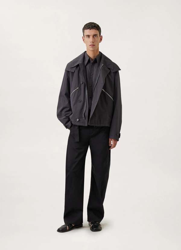 LEMAIRE ルメール | BOXY MILITARY BLOUSON Buy Lemaire Boxy Military Blouson 'Dusty Mastic' - OW10004