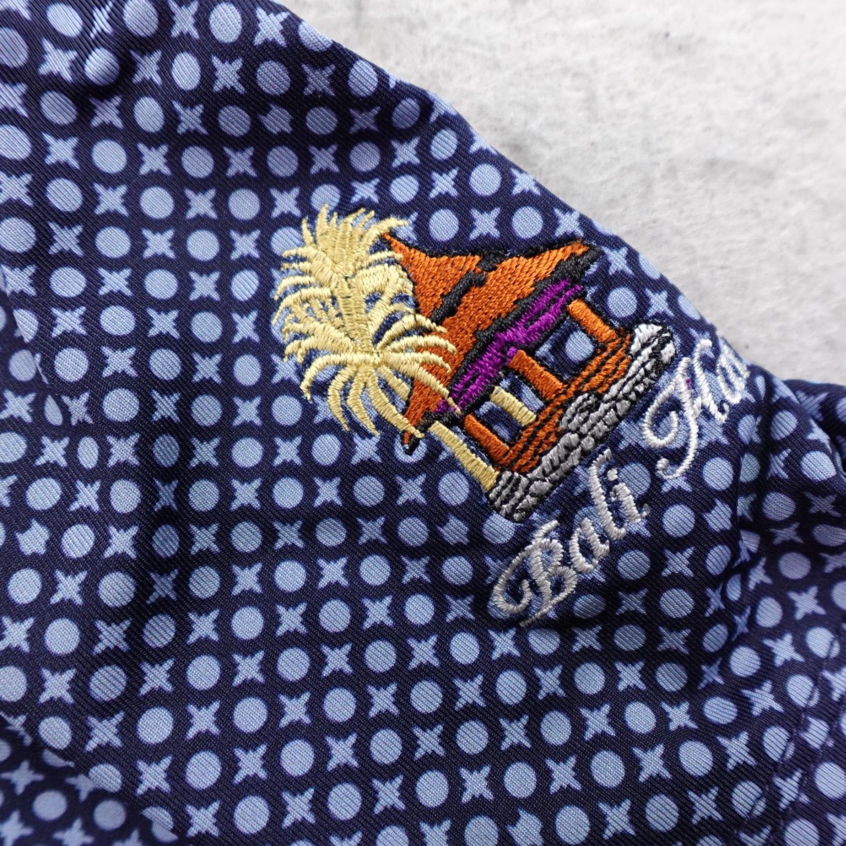 Vintage Greyson Polo Shirt Mens L Blue Geometric Bali Hai Golf Performance Flex Shirt Size US L / EU 52-54 / 3 - 7 Thumbnail
