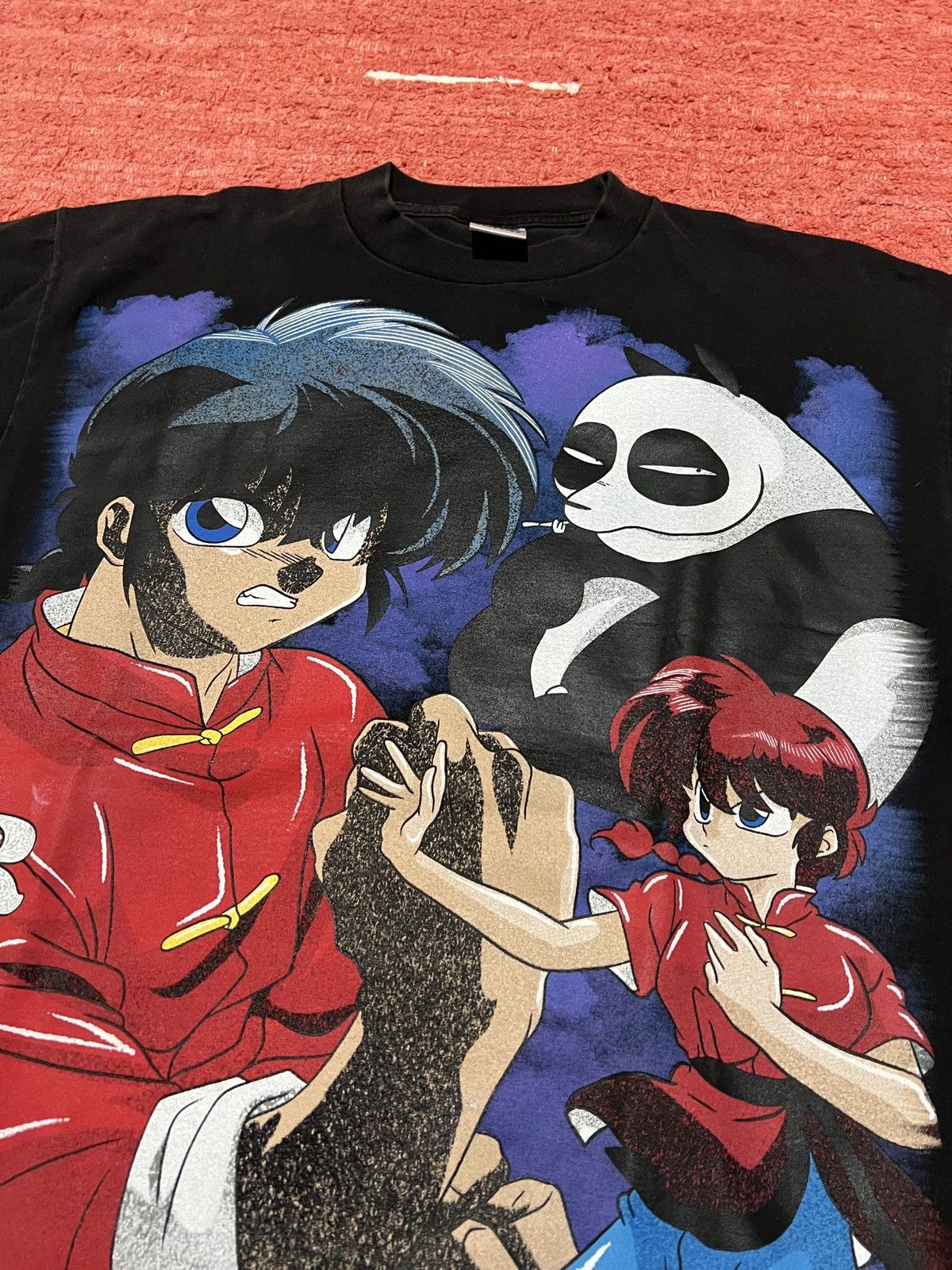 Anime Ranma 1/2 bigprint rare manga anime tee Size US XL / EU 56 / 4 - 5 Thumbnail