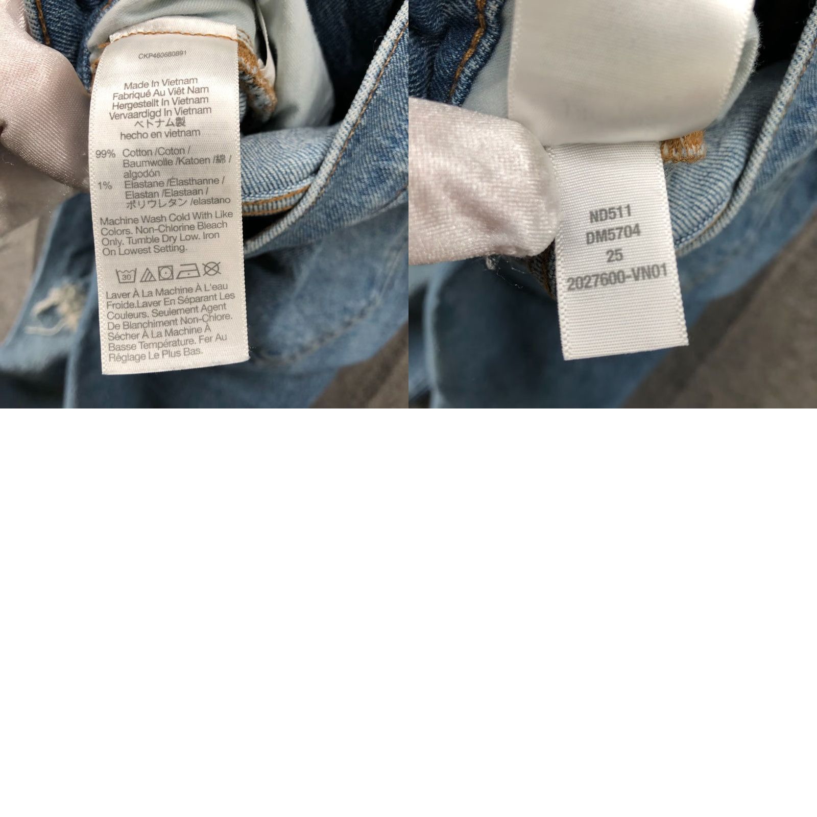 Madewell Madewell Jeans The Mid-Rise Perfect Vintage Womens 25 Ainsdale Blue Stretch Denim Straight 5-Pocket Slim Size 42" / US 20 - 9 Thumbnail