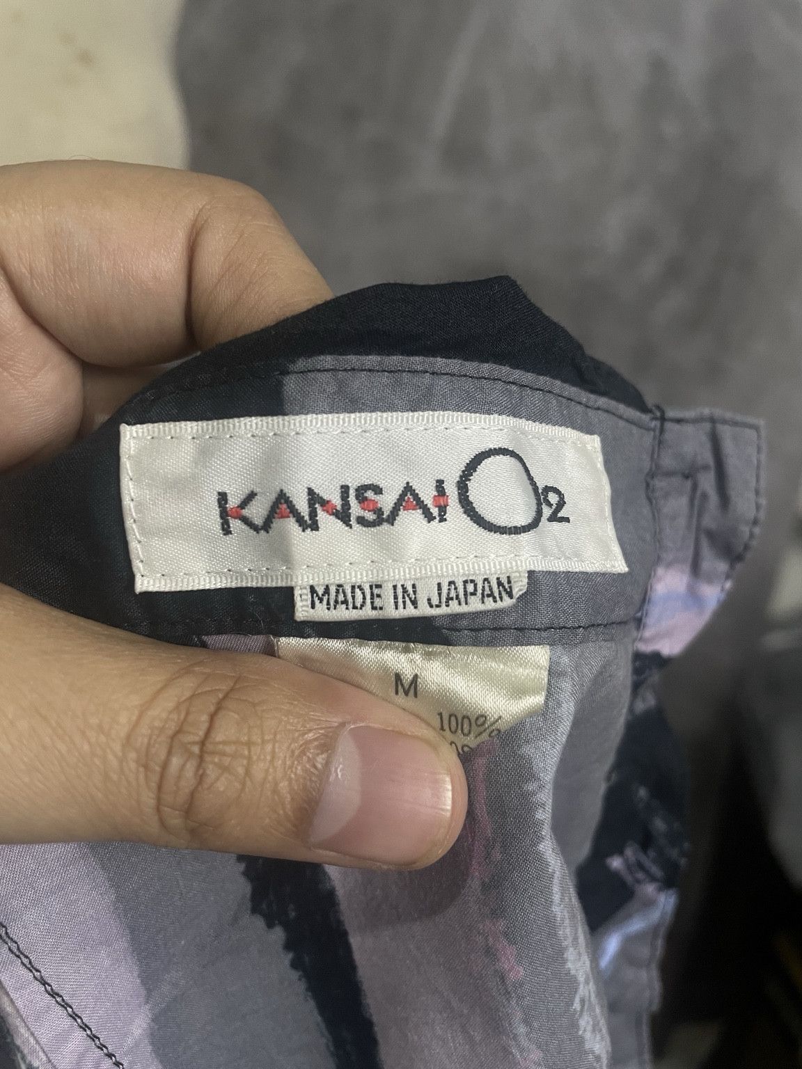 Kansai Yamamoto Archive Kansai O2 Asymmetric Graphic Midi Dress Size M / US 6-8 / IT 42-44 - 7 Thumbnail
