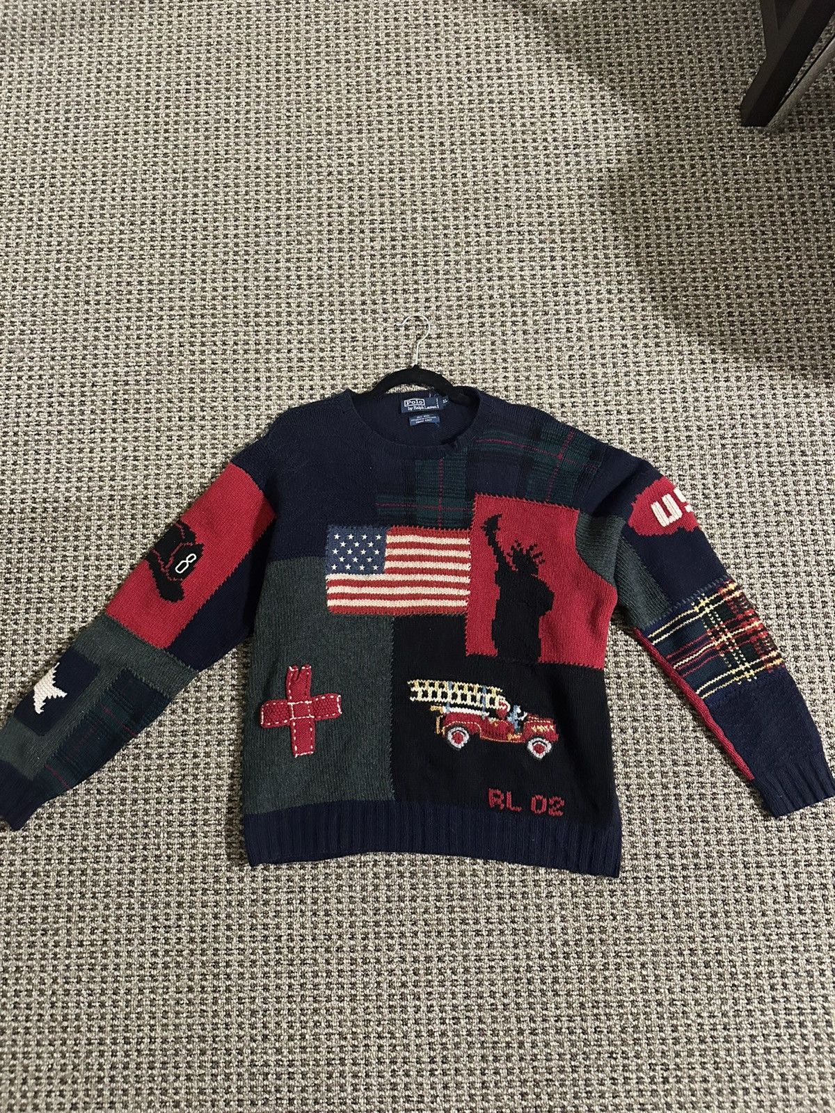 Polo Ralph Lauren Vintage 2002 9/11 Tribute Ralph Lauren Sweater Size US XL / EU 56 / 4 - 1 Thumbnail
