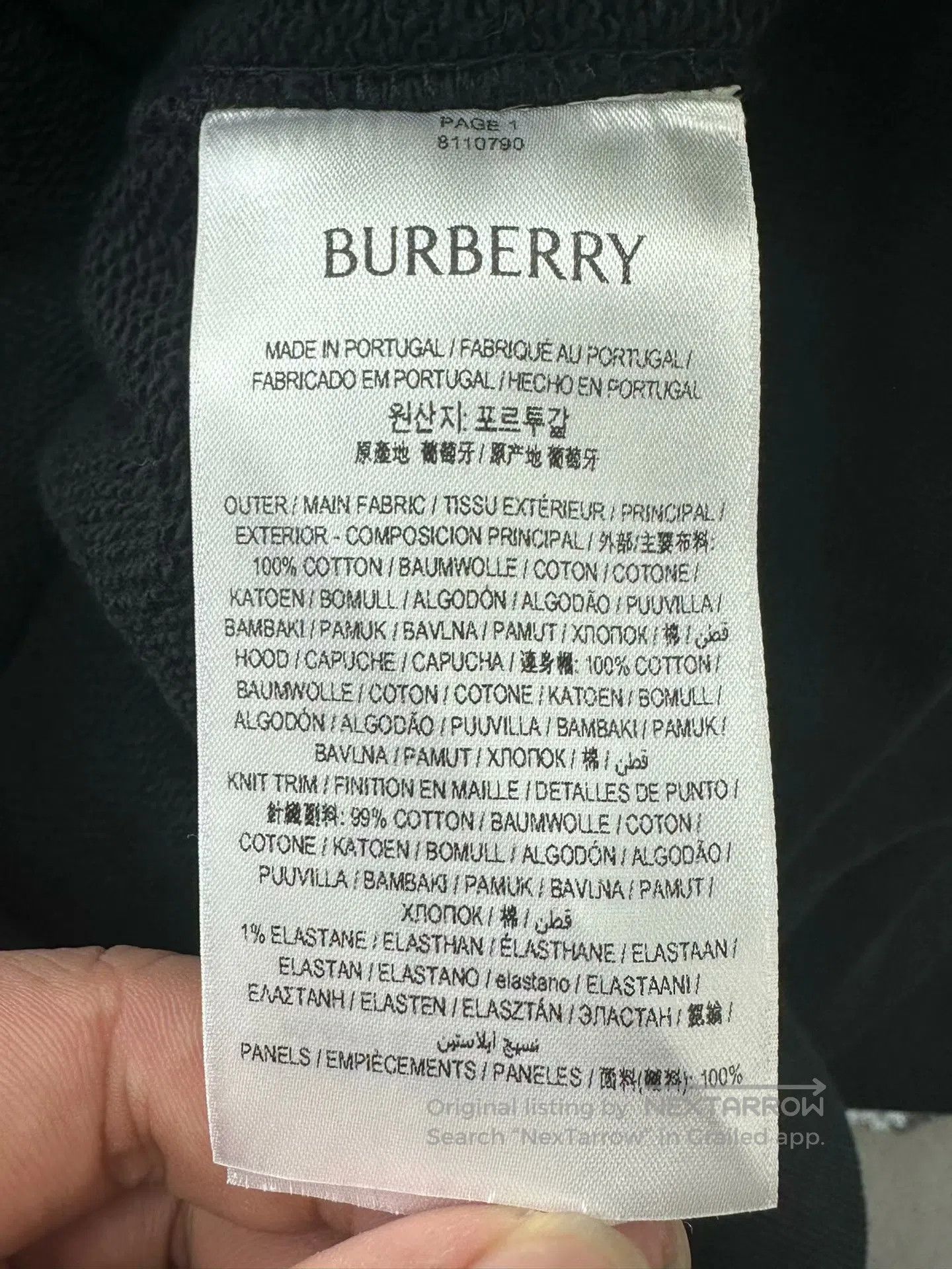 Burberry Burberry Black Embroidered Battle Horse Arm Pattern Zip-up Size S / US 4 / IT 40 - 4 Thumbnail