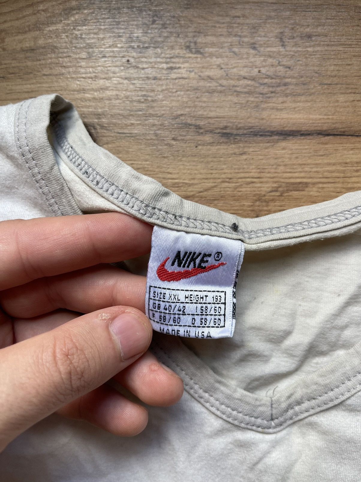 Nike × Vintage 80’s Nike Vintage The Legend Dry sleeveless centre logo Size US XL / EU 56 / 4 - 5 Thumbnail
