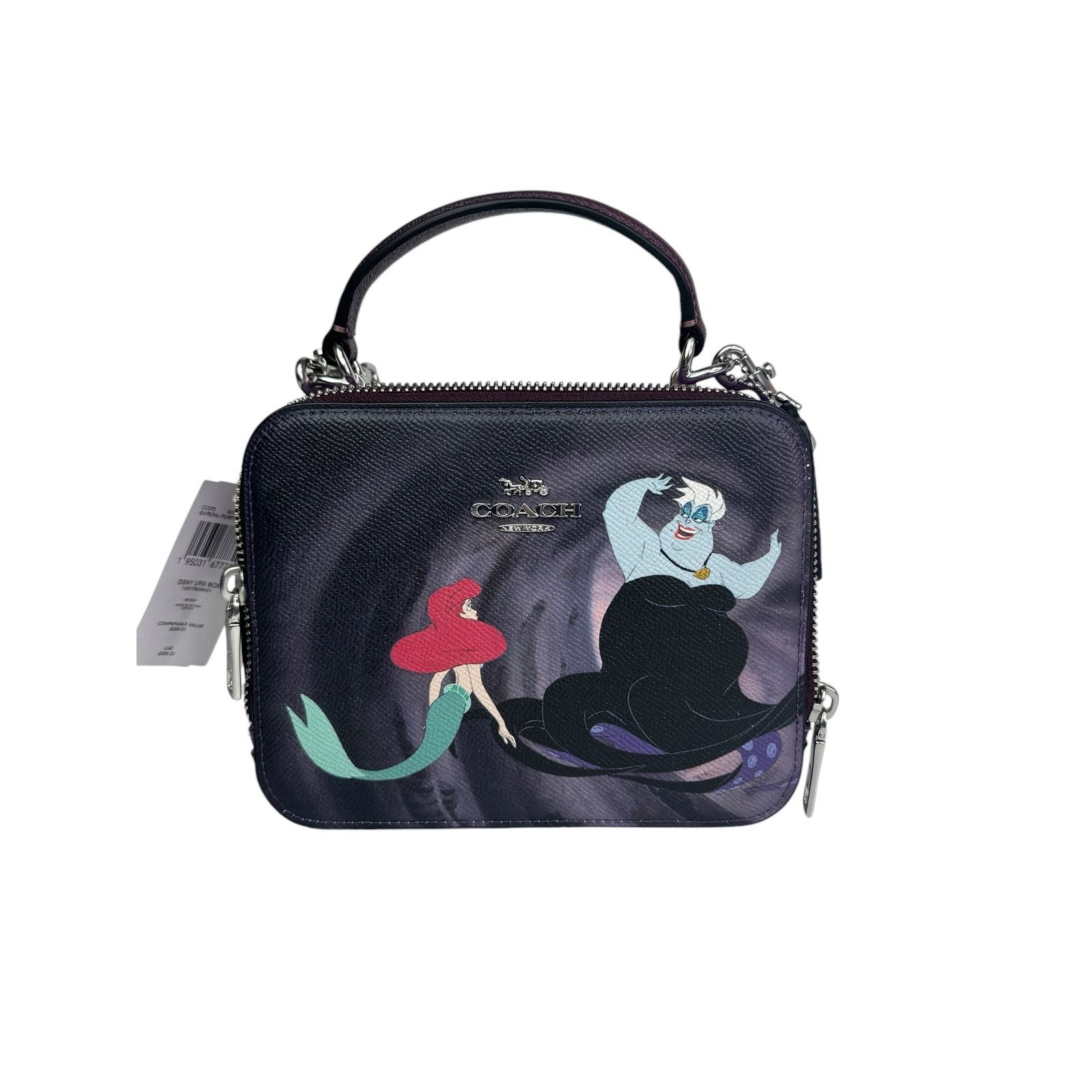 Coach Disney X Coach Box Purple Crossbody Ursula Little Mermai Size ONE SIZE - 1 Thumbnail