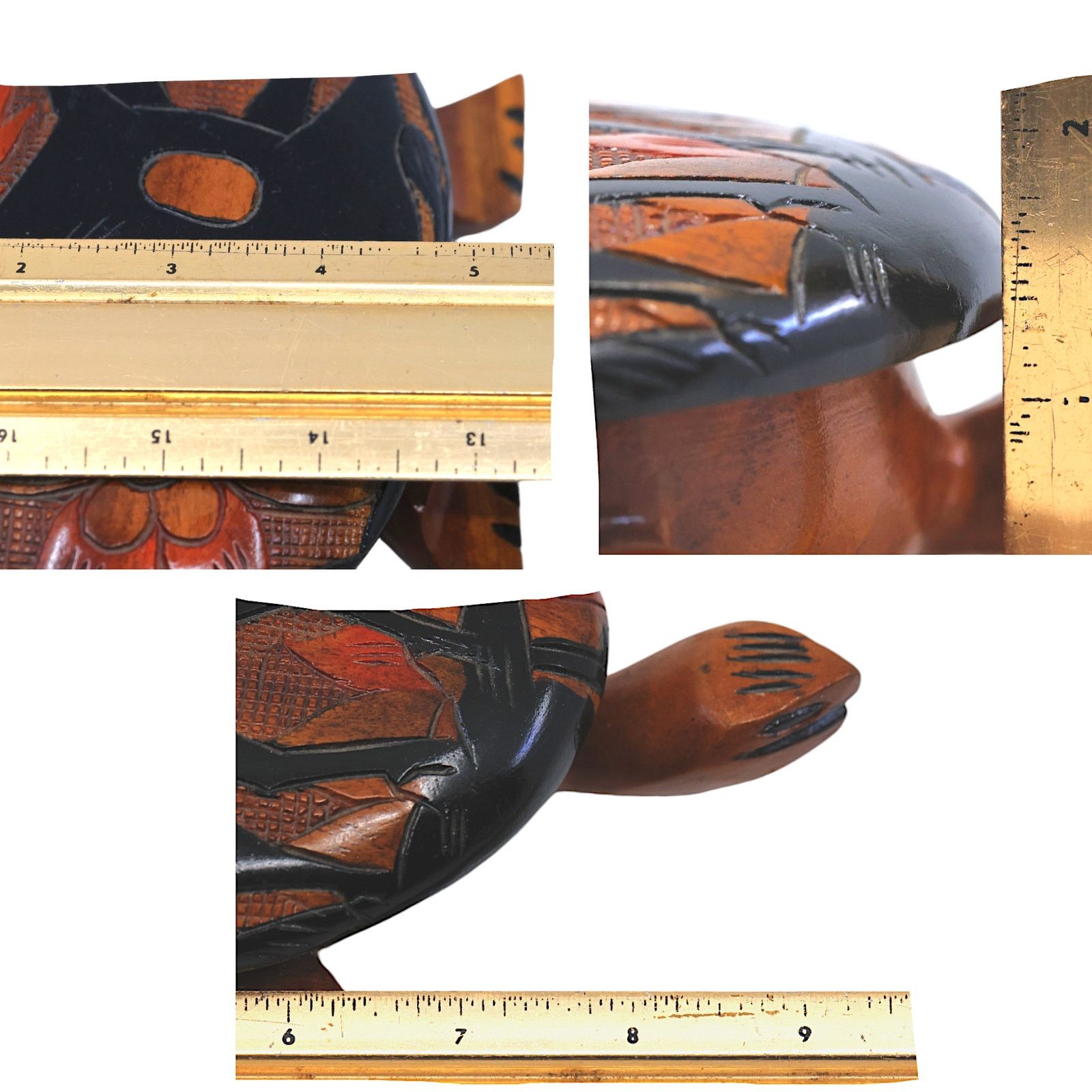 Other Labadee Haiti Wood Carved Turtle Jewelry Box Size ONE SIZE - 11 Thumbnail