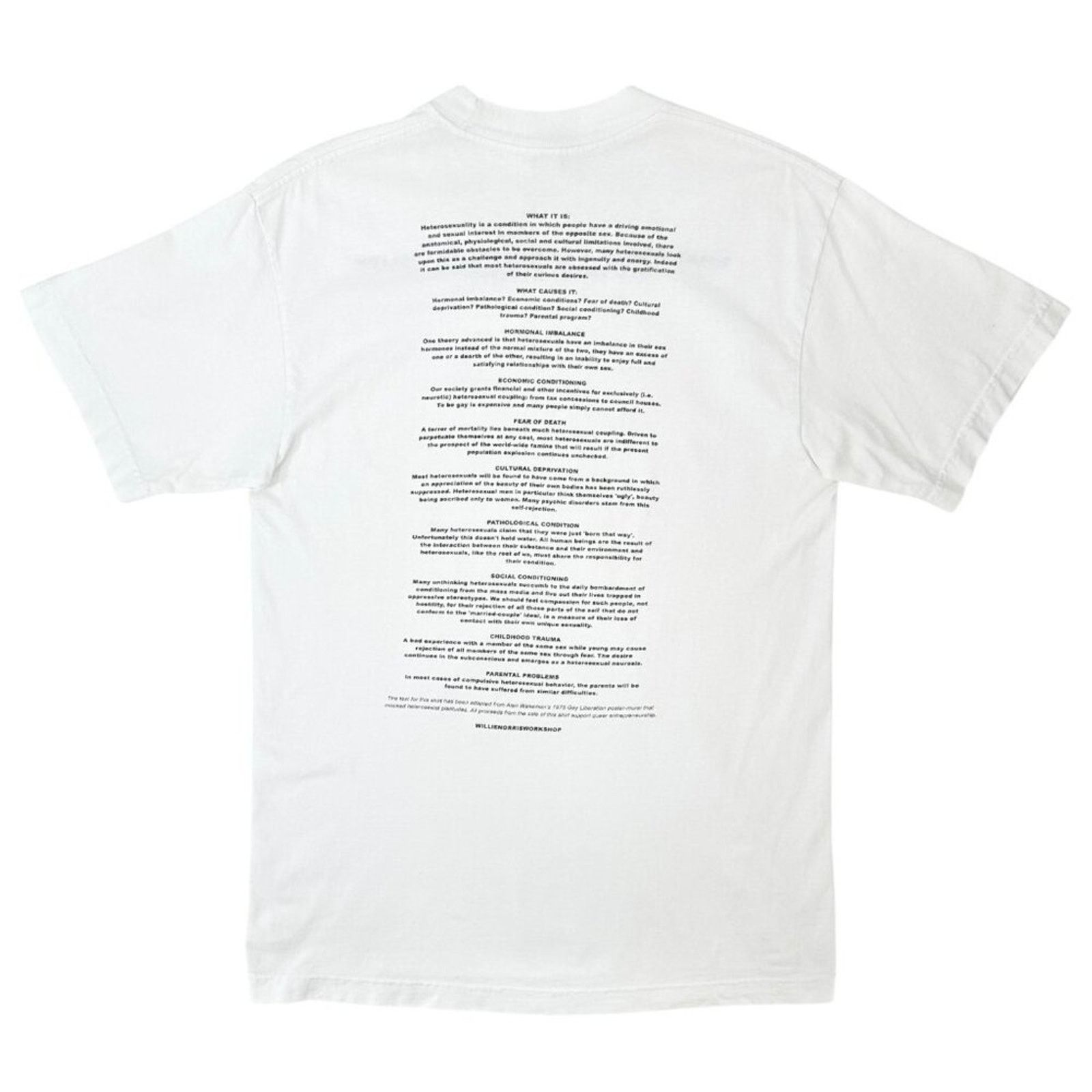Other Willie Norris Workshop "What Is Heterosexuality?” Tee Size US S / EU 44-46 / 1 - 2 Thumbnail