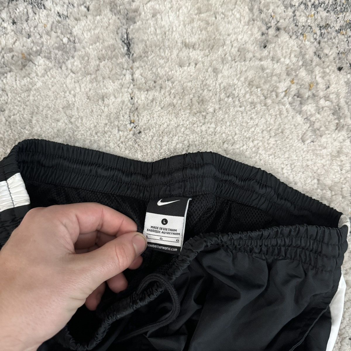 Nike × Vintage Vintage y2k Nike essential baggy striped sweatpants Size US 30 / EU 46 - 5 Thumbnail
