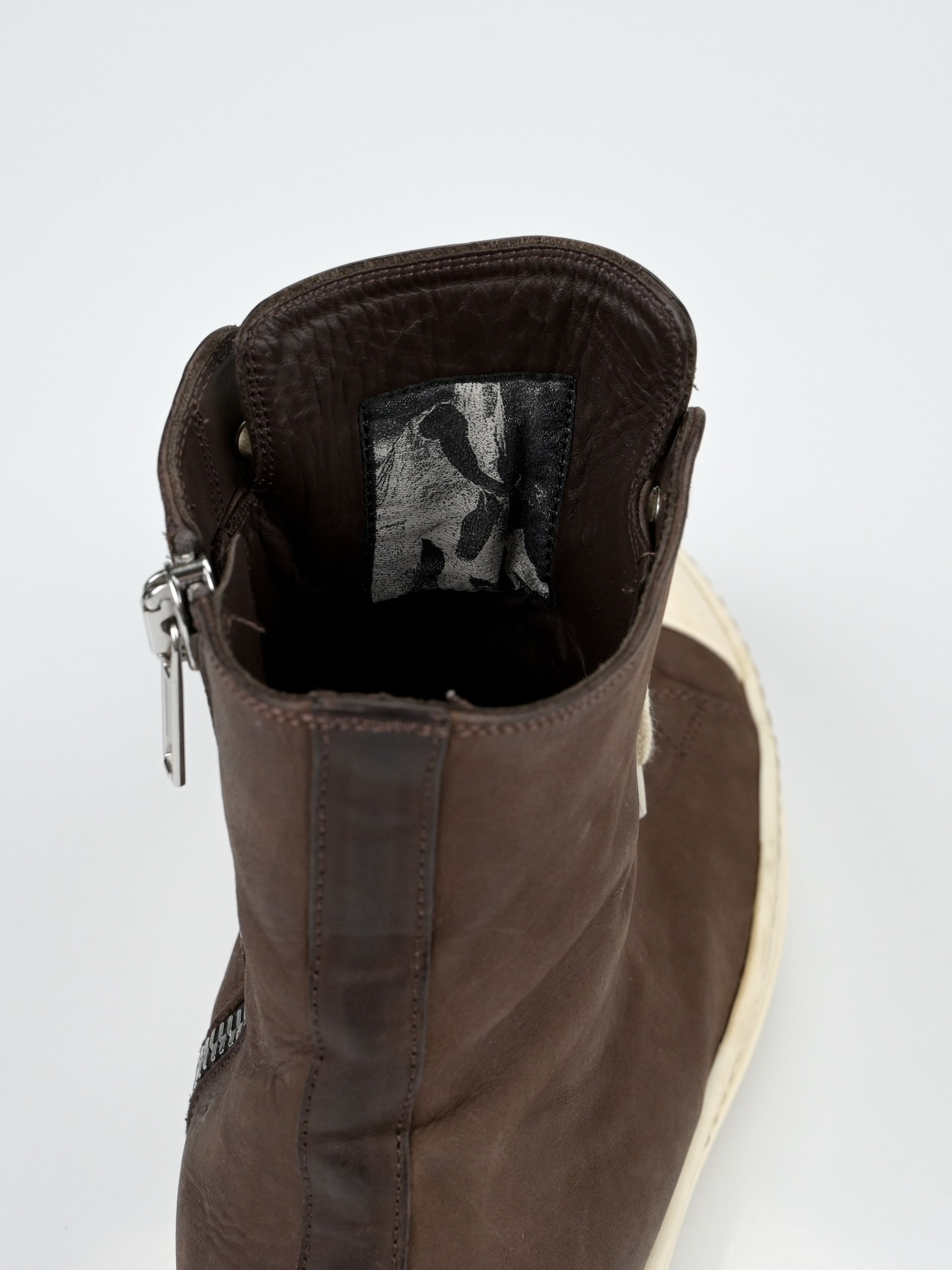 Rick Owens Mainline Leather High Top Ramones Size US 10 / EU 43 - 14 Thumbnail