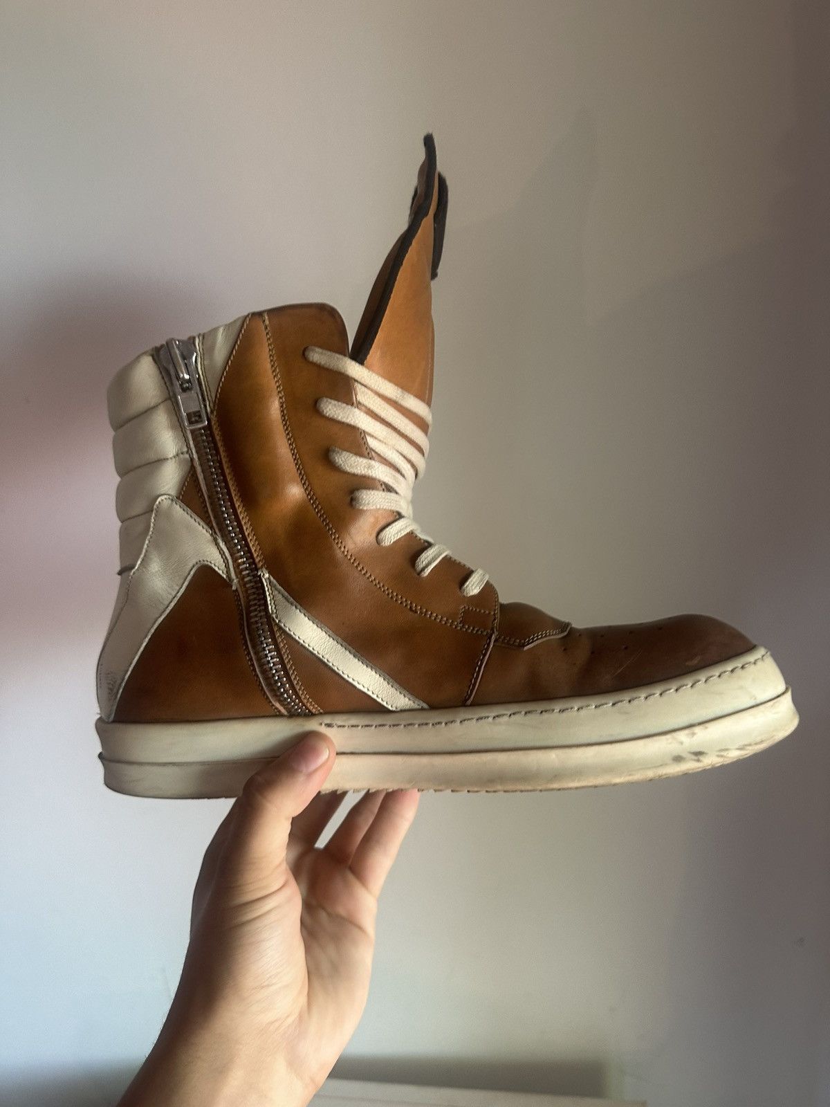Rick Owens Rick owens SS16 Caramel Geobaskets Size US 10 / EU 43 - 12 Thumbnail