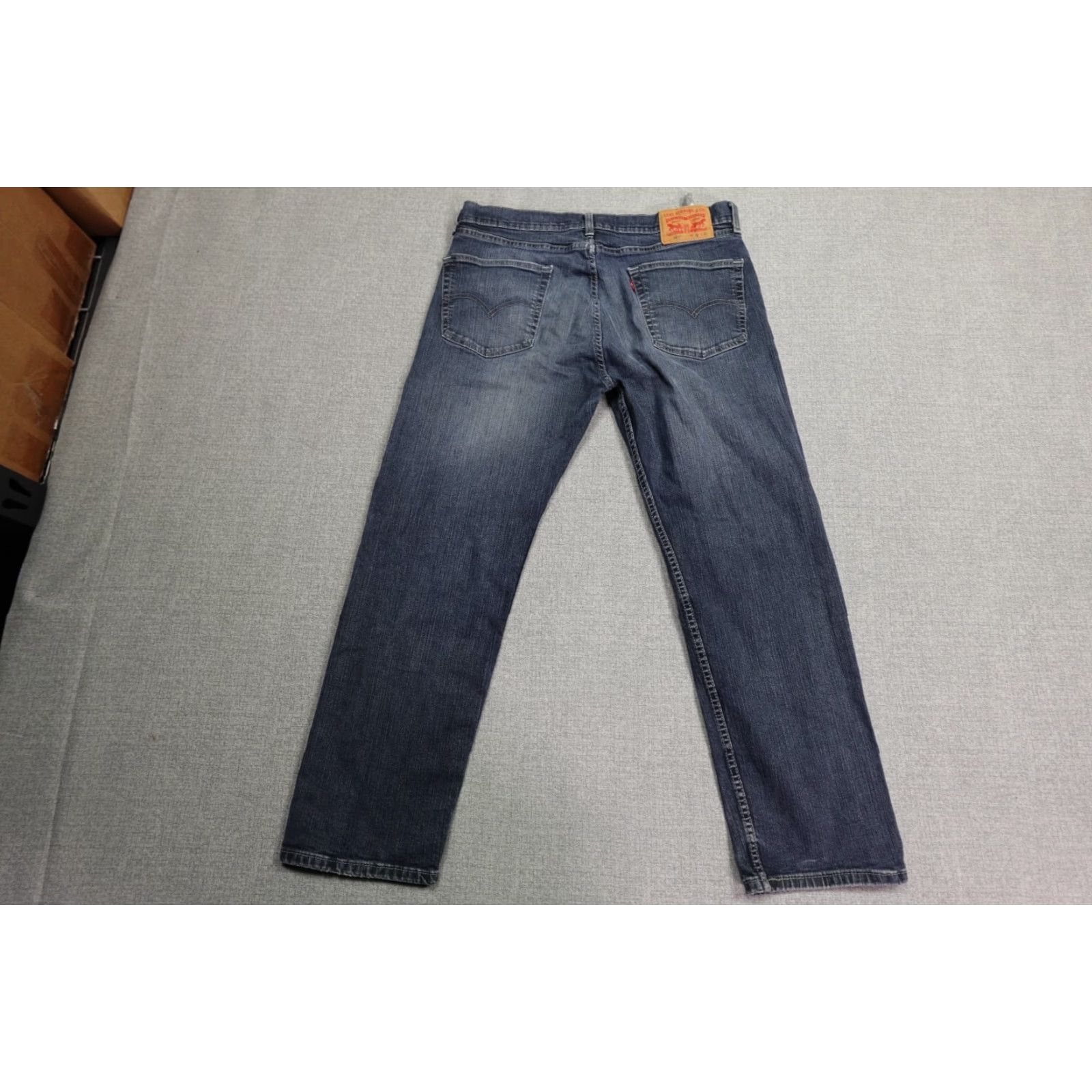 Levi's Levi's 505 Jeans Men 36x30 Blue Relaxed Straight Dark Wash Denim USA Size US 36 / EU 52 - 4 Thumbnail