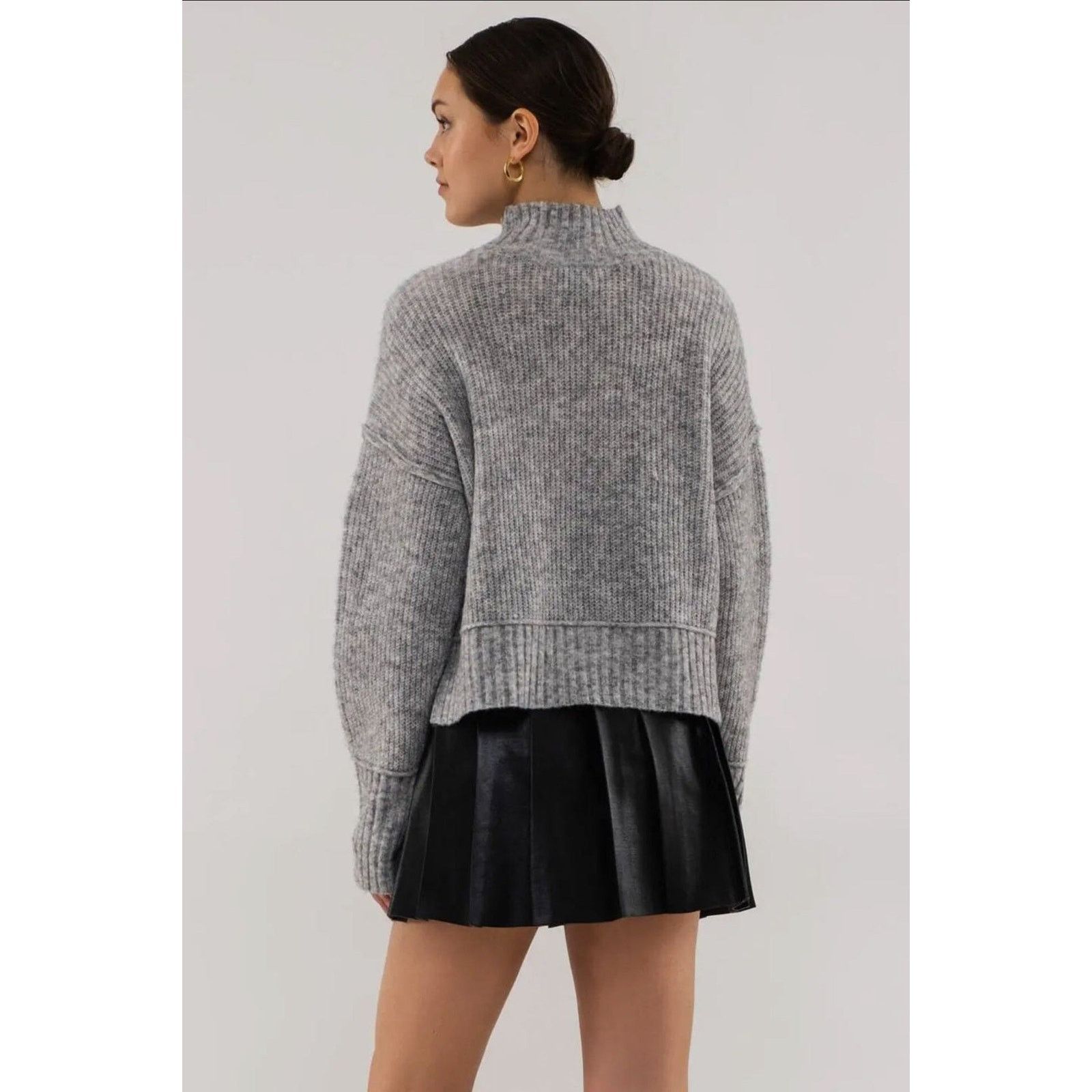 Other The Workshop Gray Keepin It Cozy Boxy Long Sleeve Sweater M Size M / US 6-8 / IT 42-44 - 4 Thumbnail