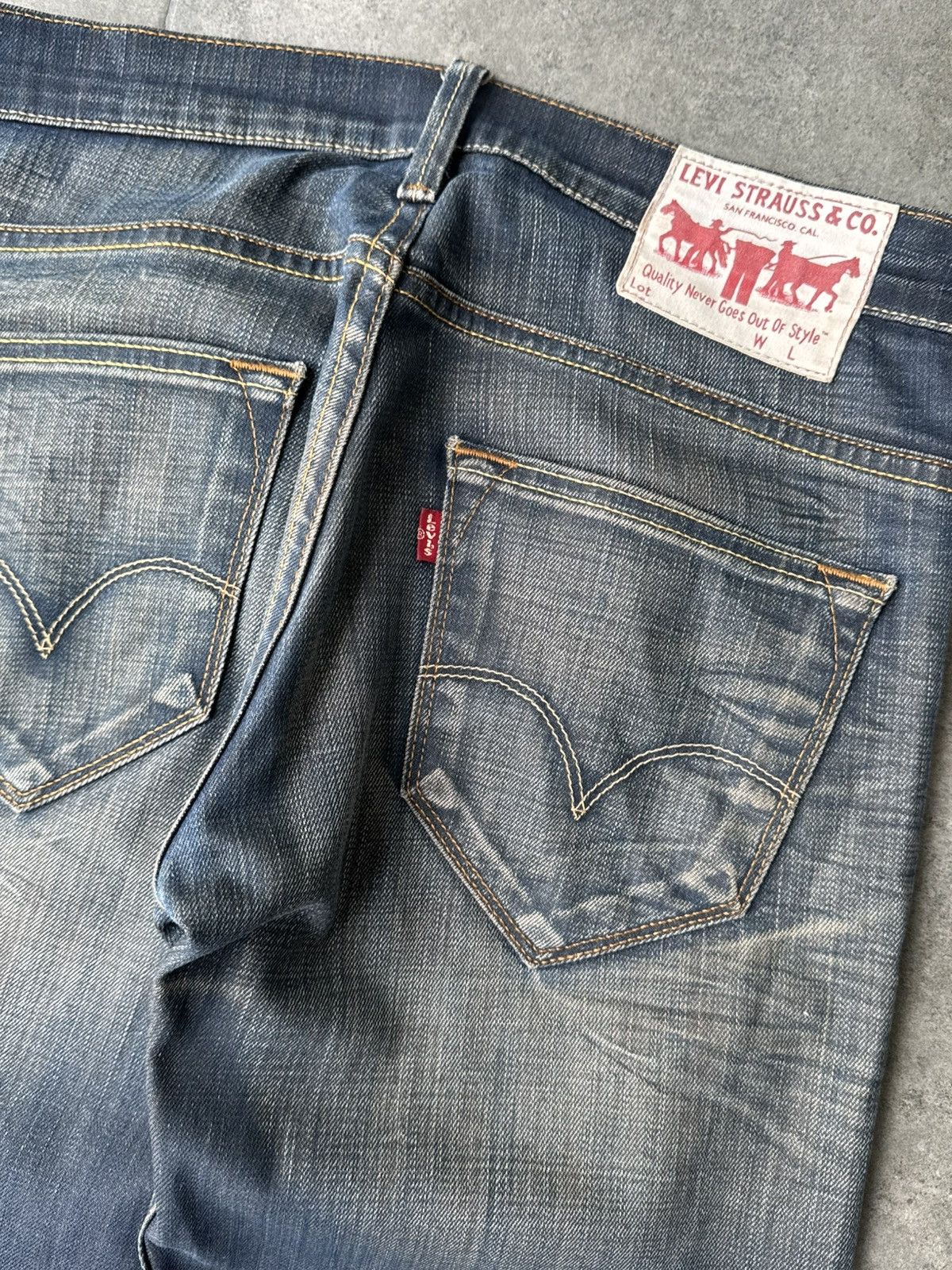Levi's Vintage Levi’s Mud Washed Denim Jeans Y2K Avantgarde Japan Size US 28 / EU 44 - 5 Thumbnail